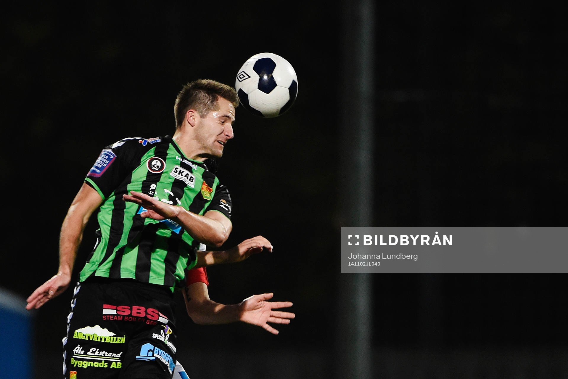 GAIS Gabriel Altemark Vanneryr under fotbollsmatchen i Superettan mellan Assyriska och GAIS den 2 november 2014 i Södertälje.