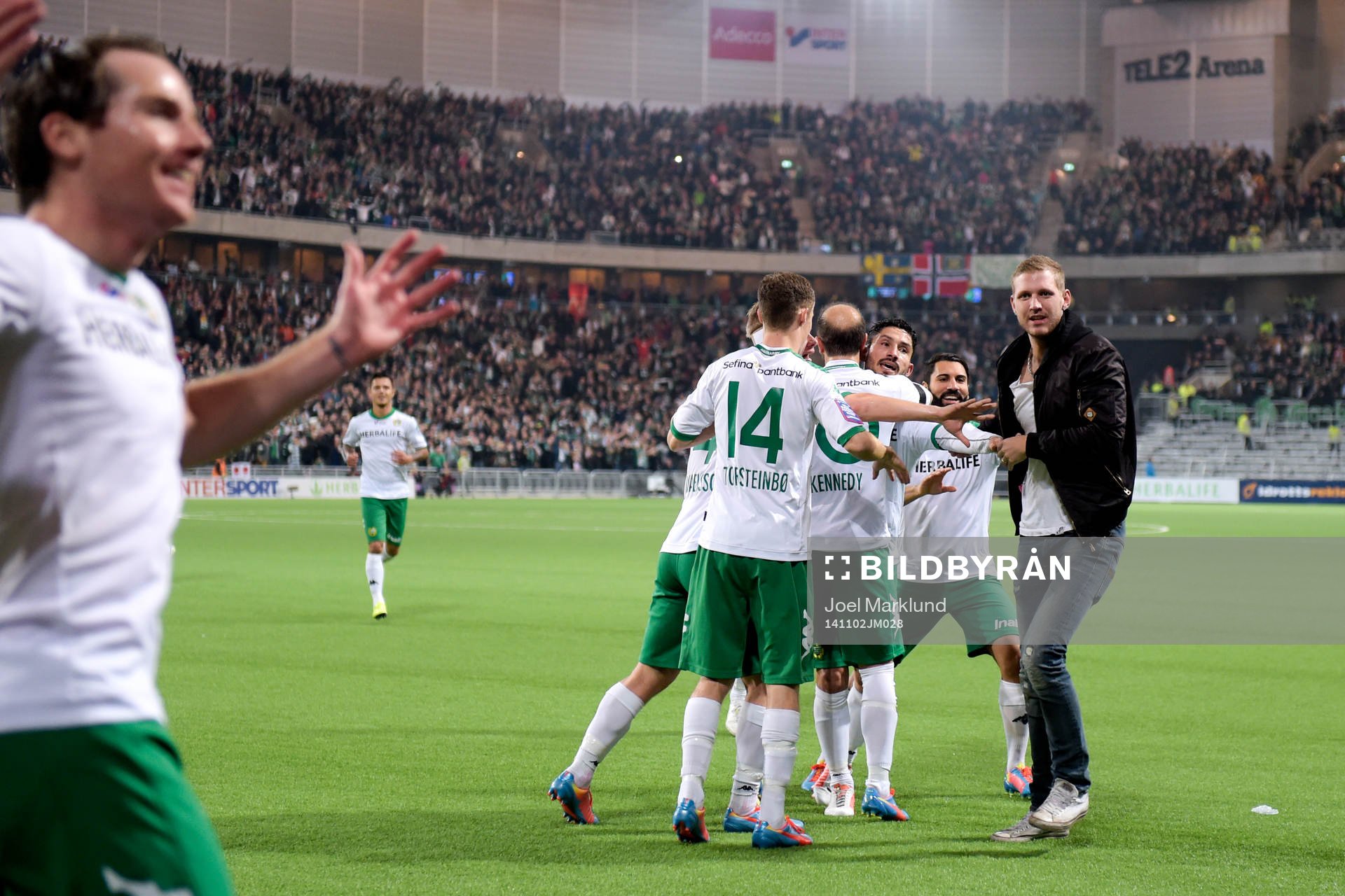Hammarbys Kennedy Bakircioglu  jublar