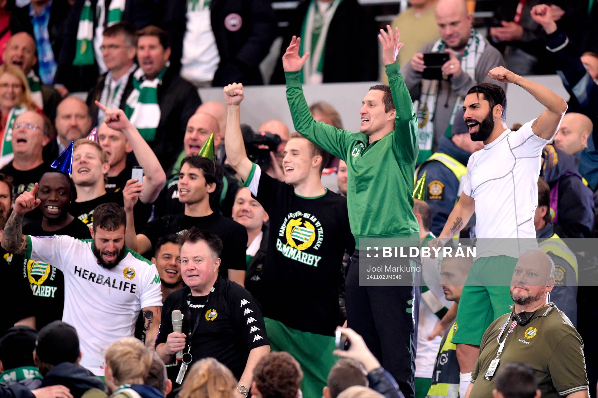 Hammarby spelare jublar