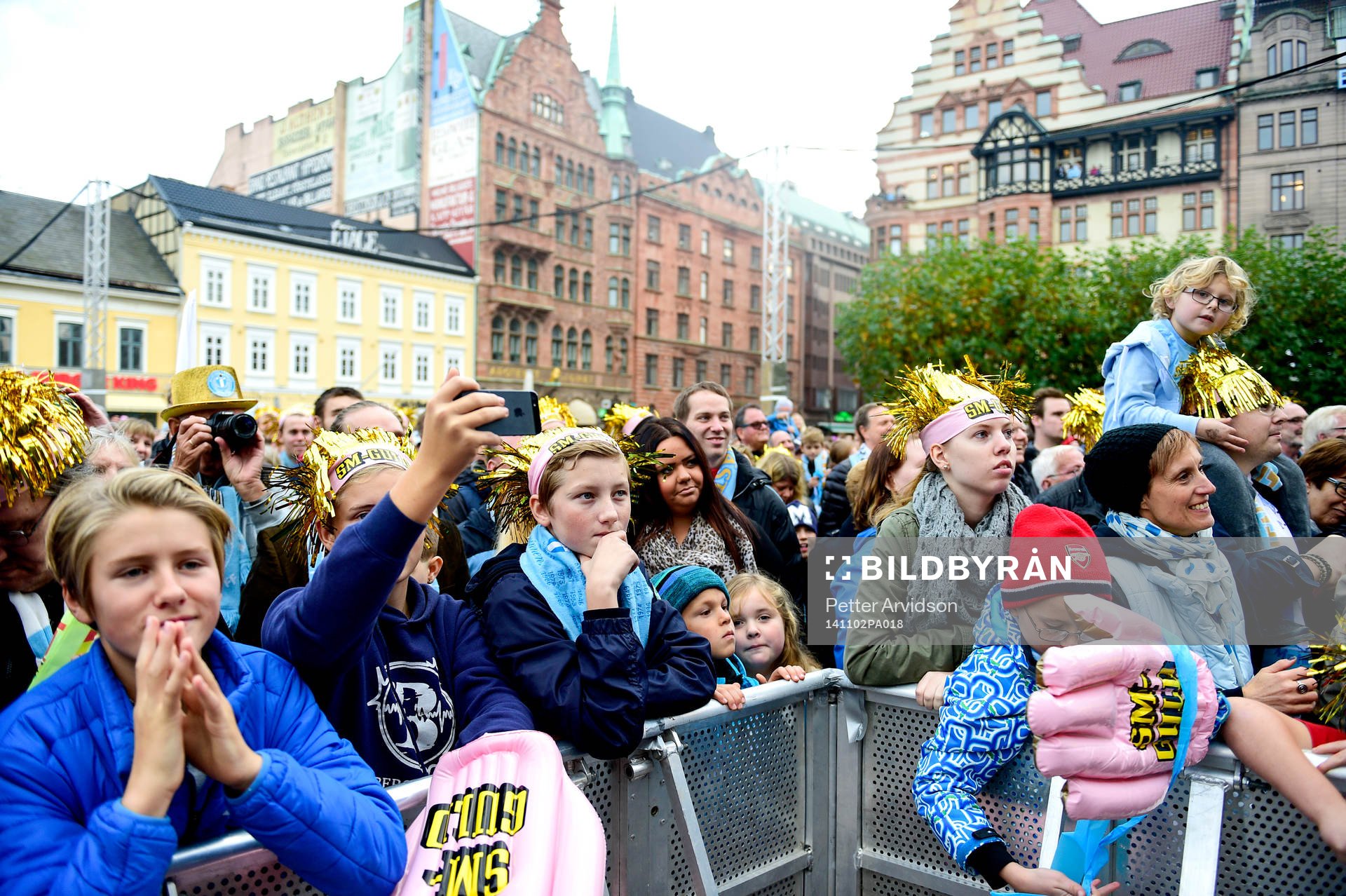 Malmö FFs och Rosengårds fans firar SM-guld