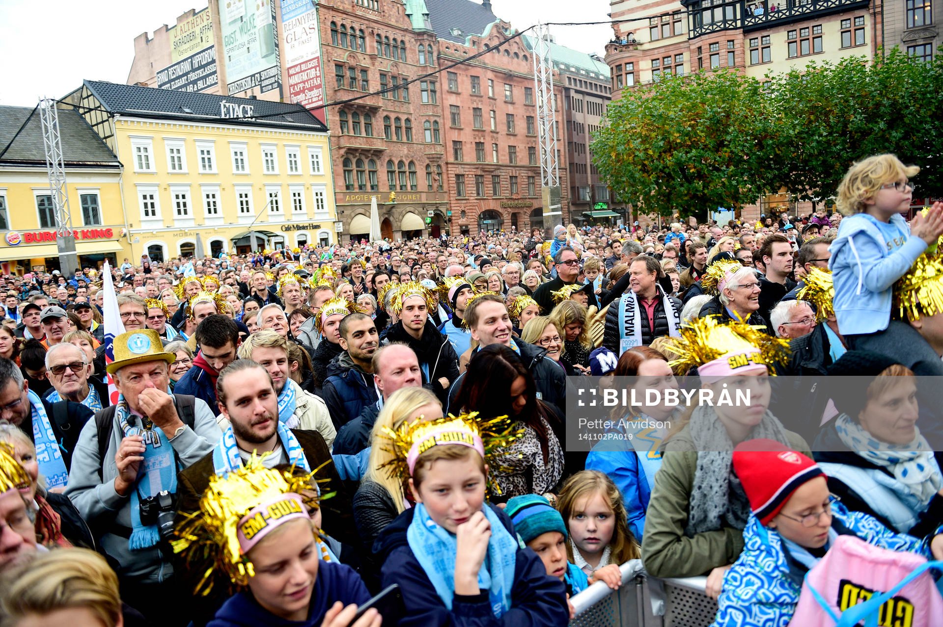 Malmö FFs och Rosengårds fans firar SM-guld