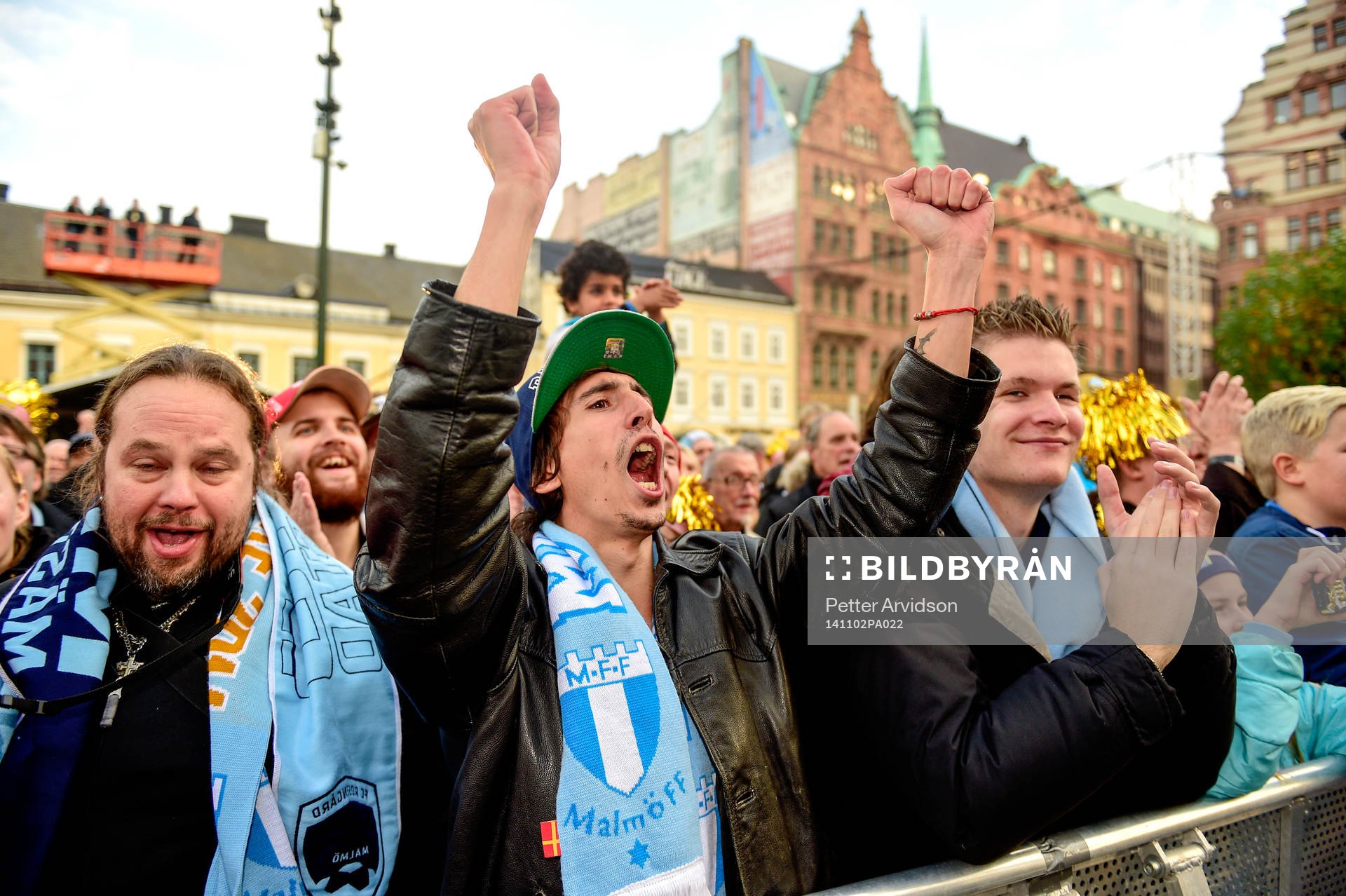 Malmö FFs fans firar SM-guld