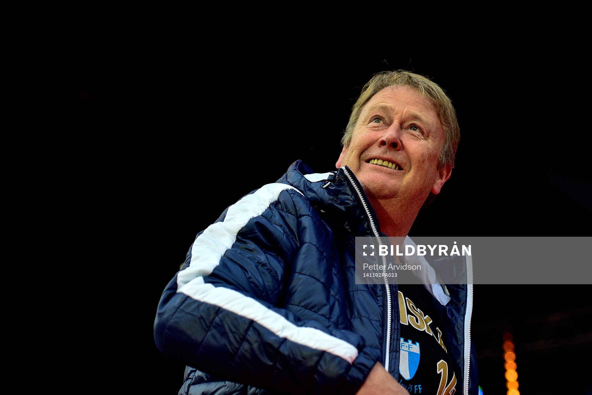 Malmö FFs tränare Åge Hareide firar SM-guld
