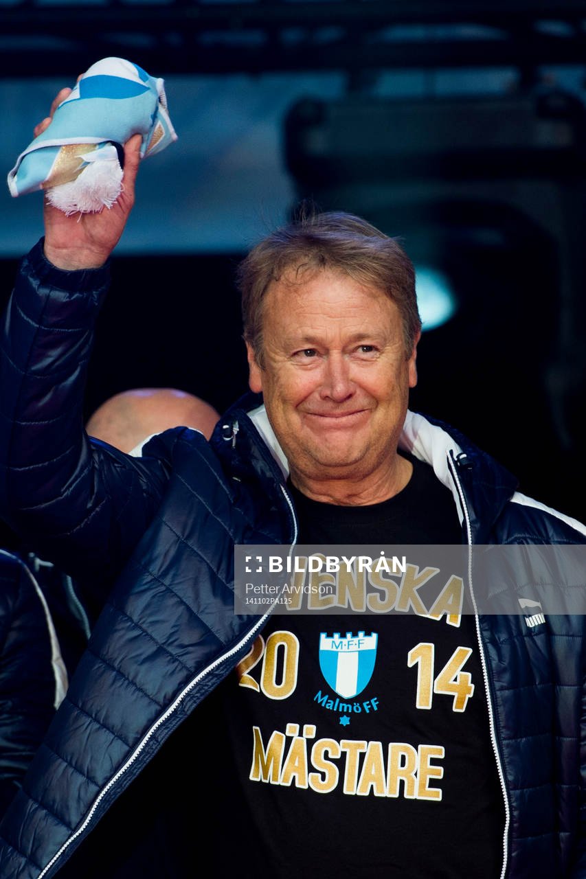 Malmö FFs tränare Åge Hareide när Malmö FF och