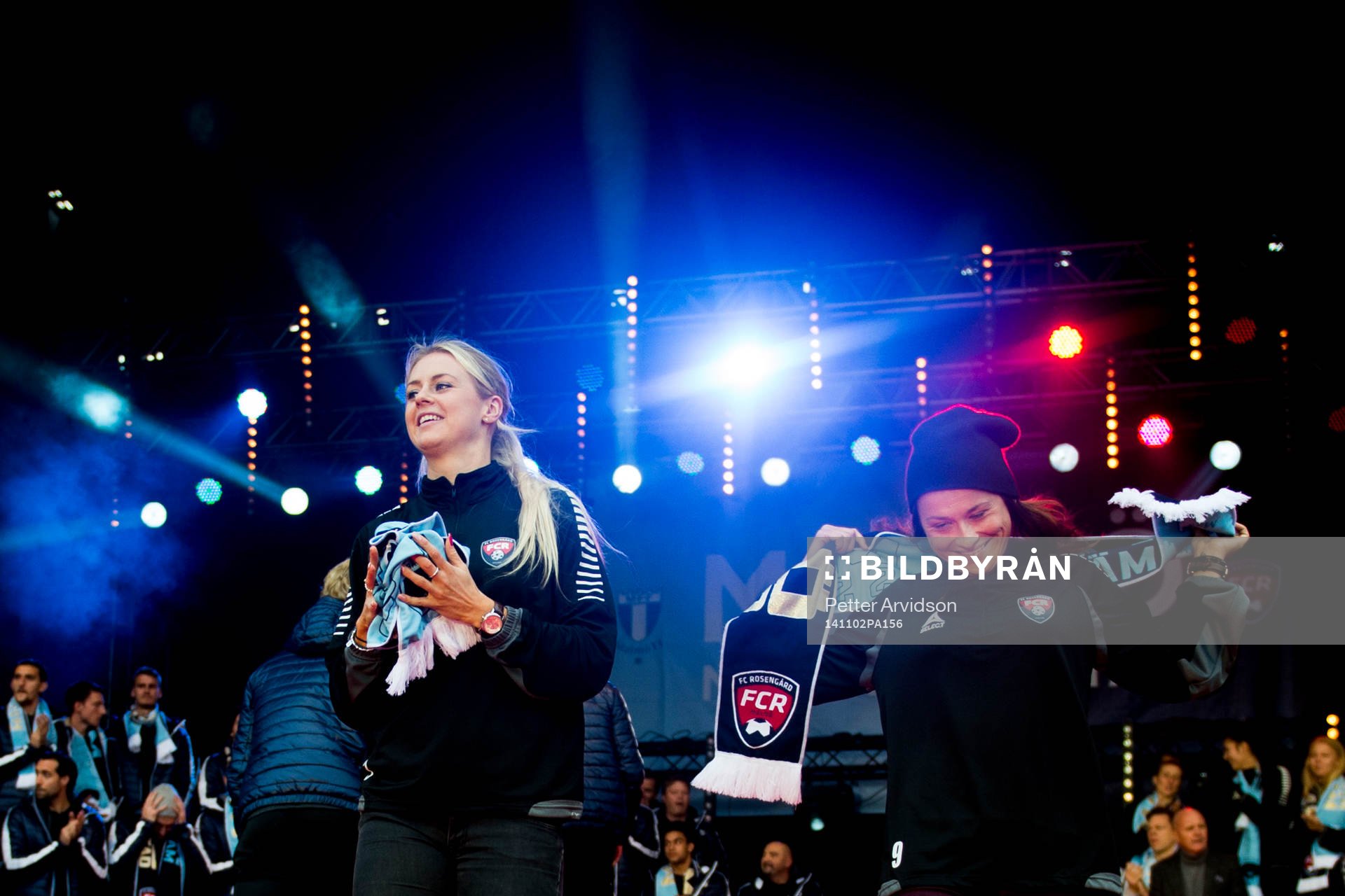 Rosengårds Amanda Ilestedt och Alexandra Riley när Malmö
