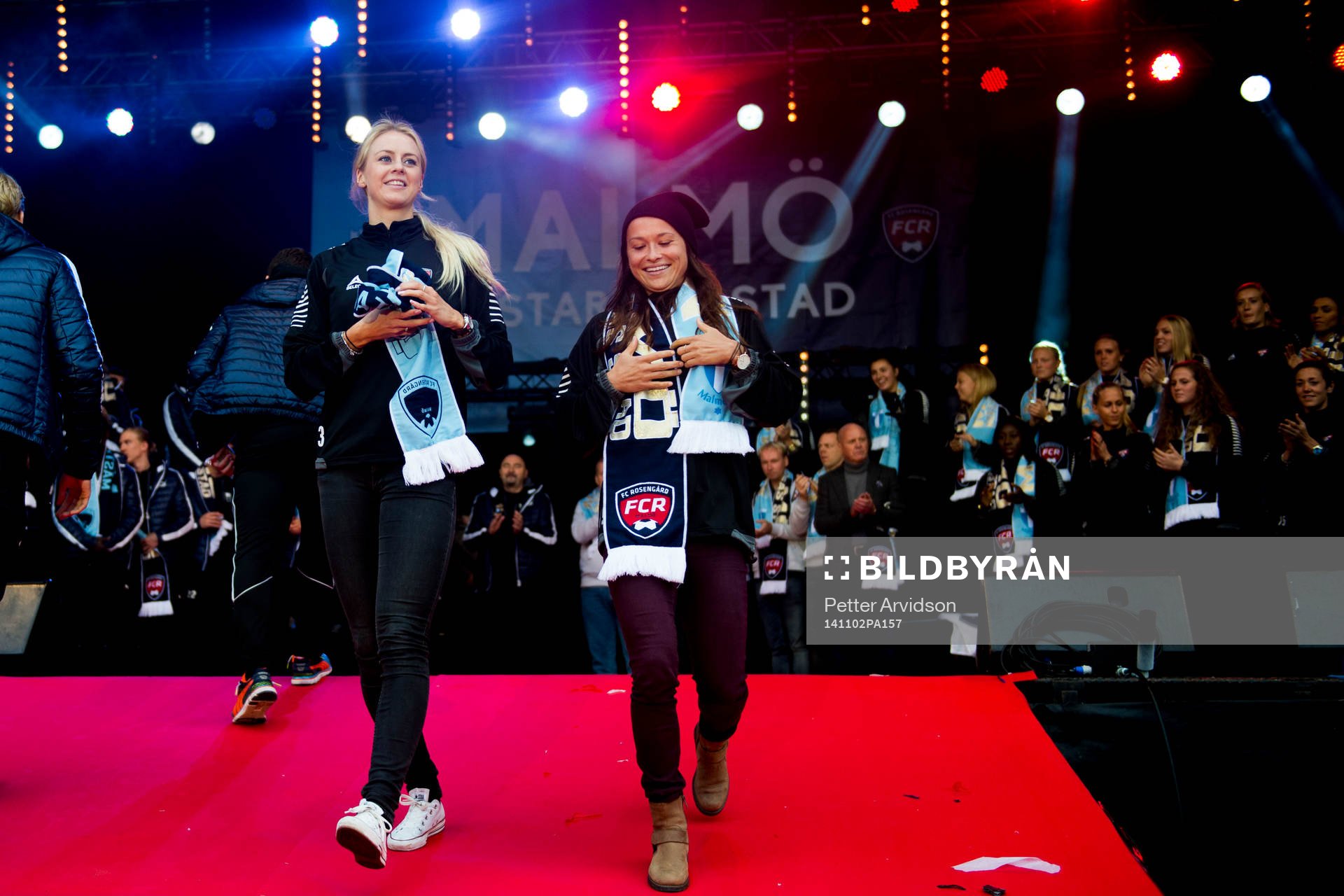Rosengårds Amanda Ilestedt och Alexandra Riley när Malmö