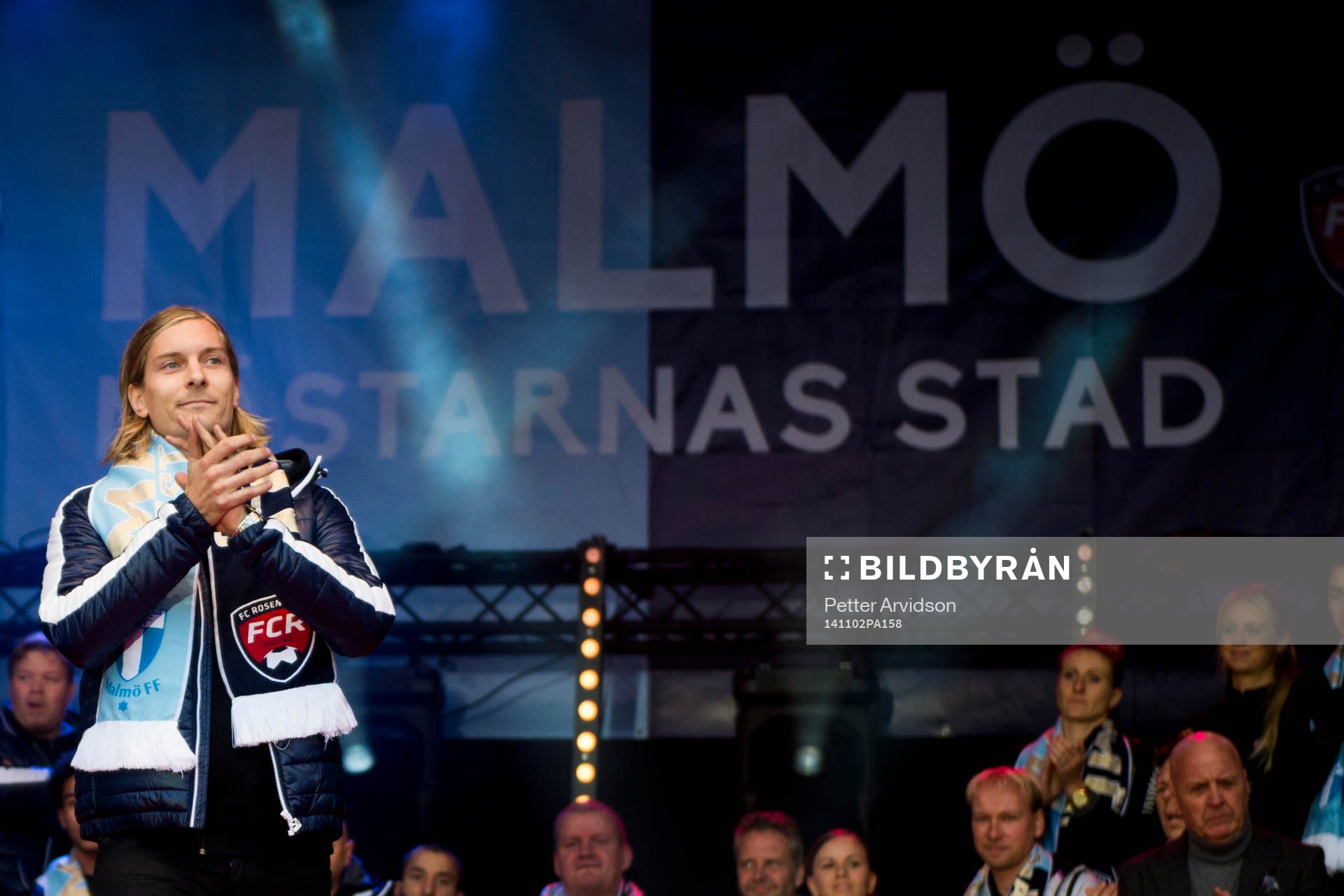 Malmö FFs Markus Halsti firar SM-guld
