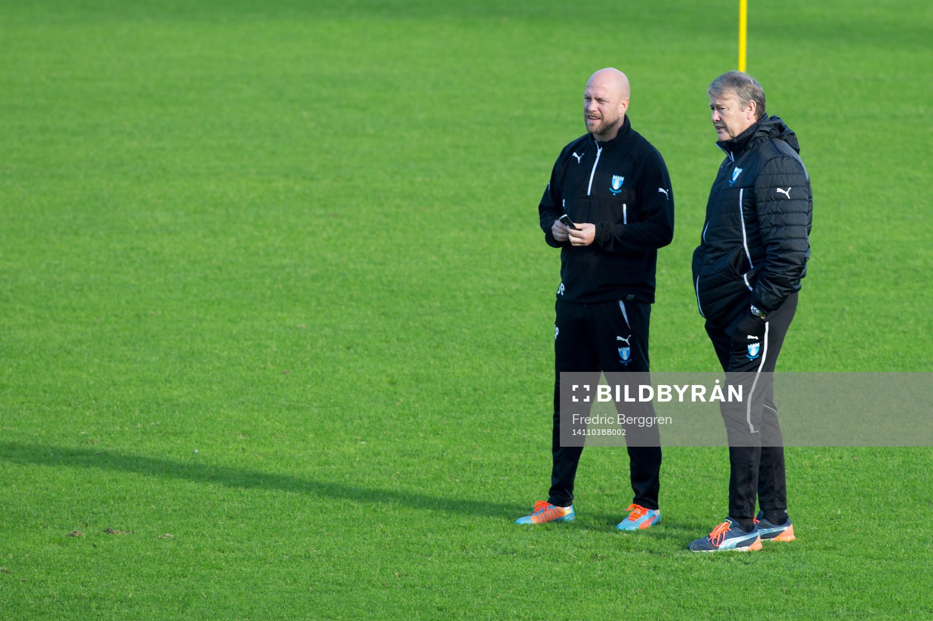 Malmö FFs assisterande tränare Olof Persson och tränare