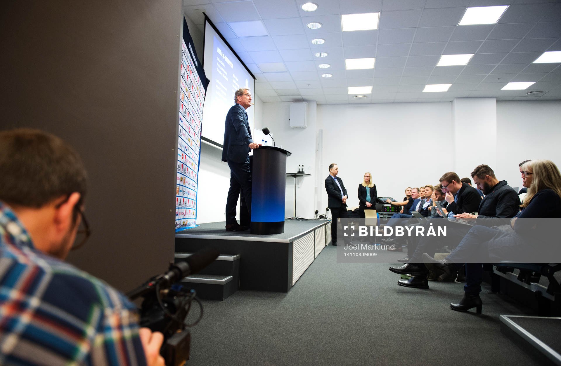 Förbundskapten Erik Hamrén presenterar
