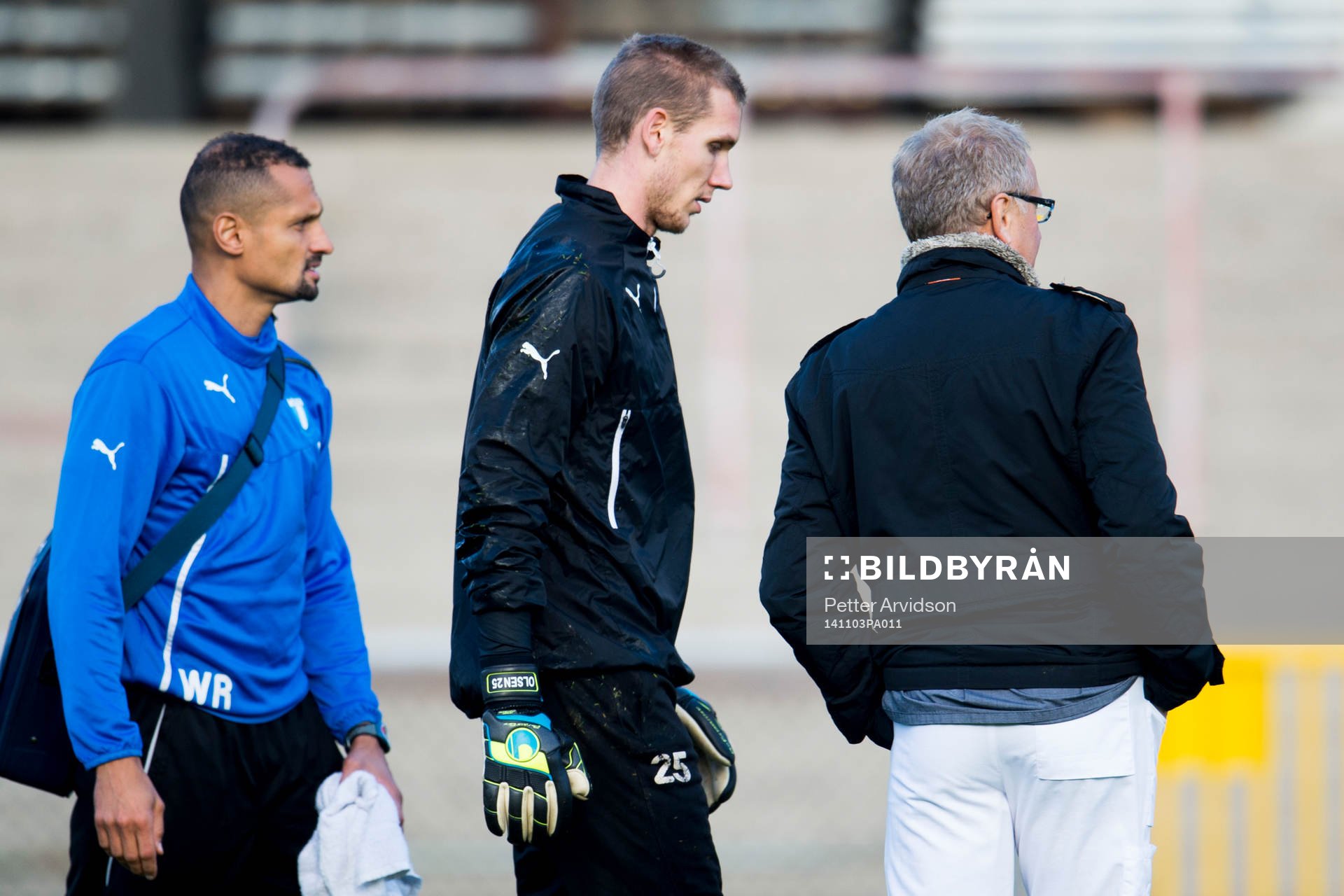 Malmö FFs naprapat Wilner Registre, målvakt Robin Olsen