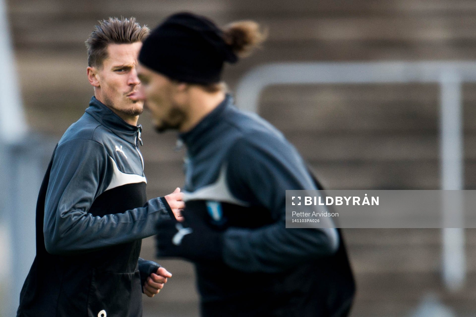 Malmö FFs Markus Rosenberg och Erik Johansson