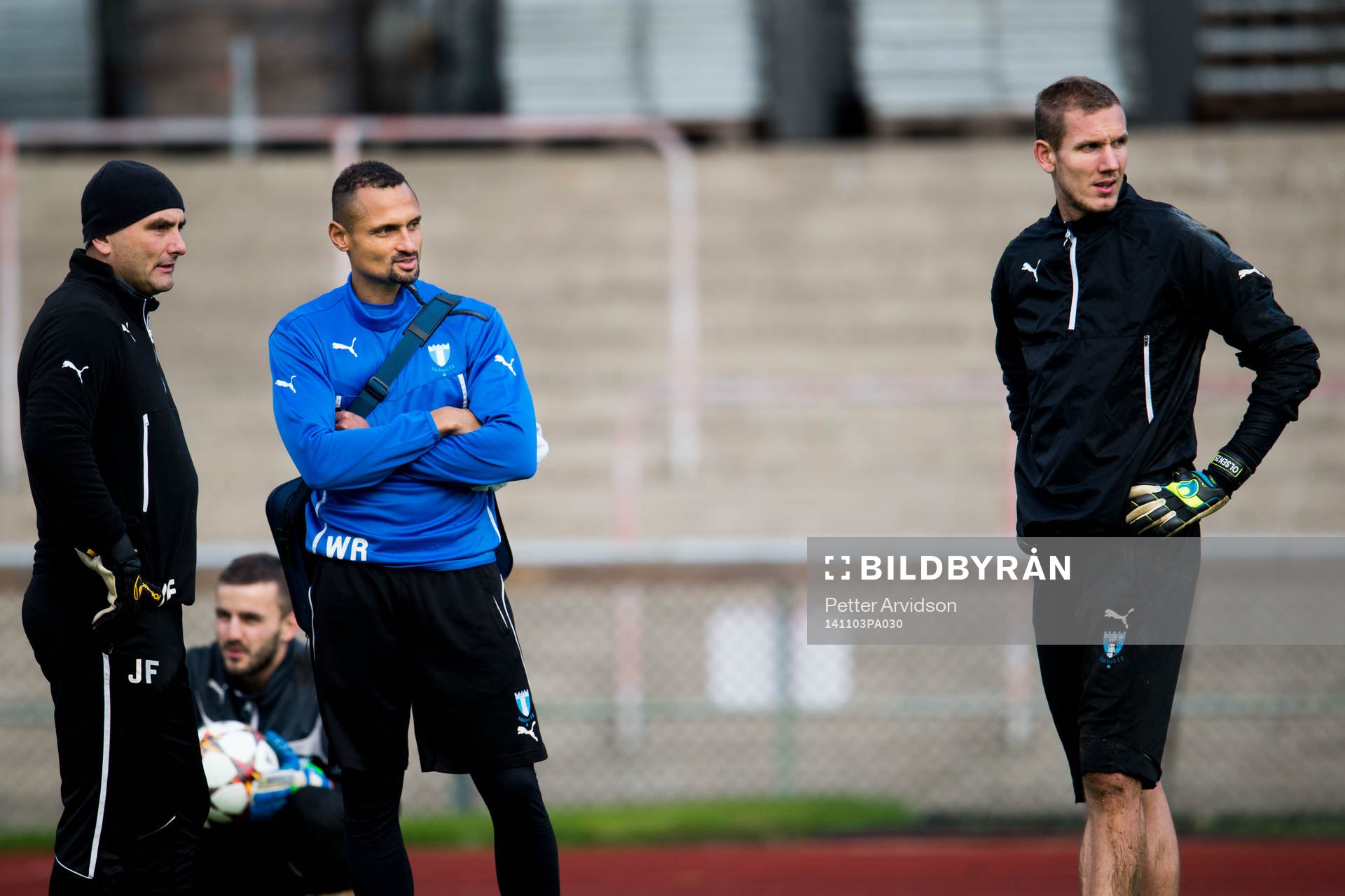 Malmö FFs målvaktstränare Jonnie Fedel, naprapat Wilner