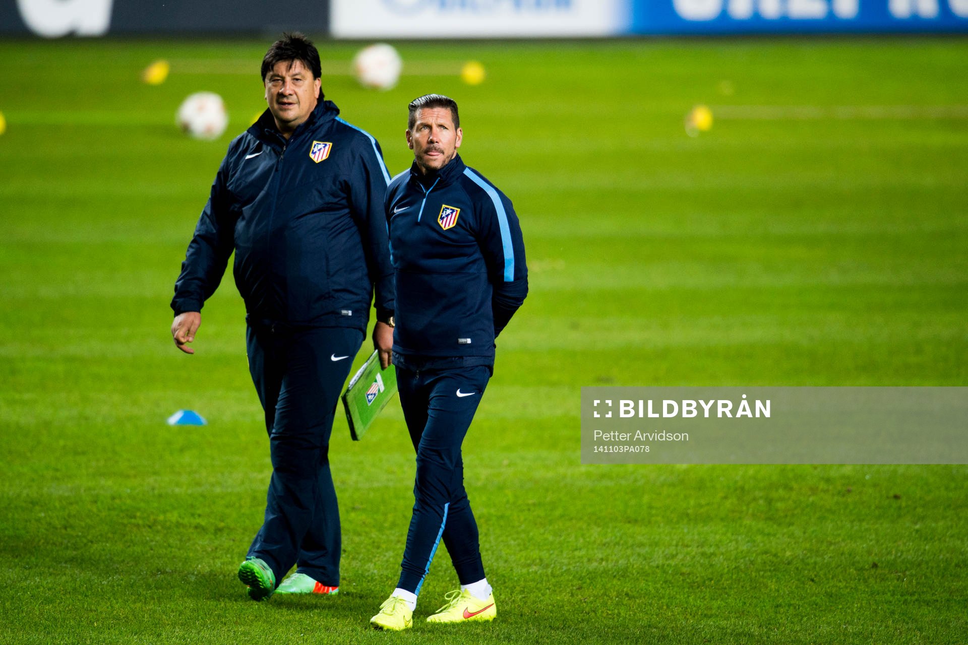 Atletico Madrids assisterande tränare German Burgos och