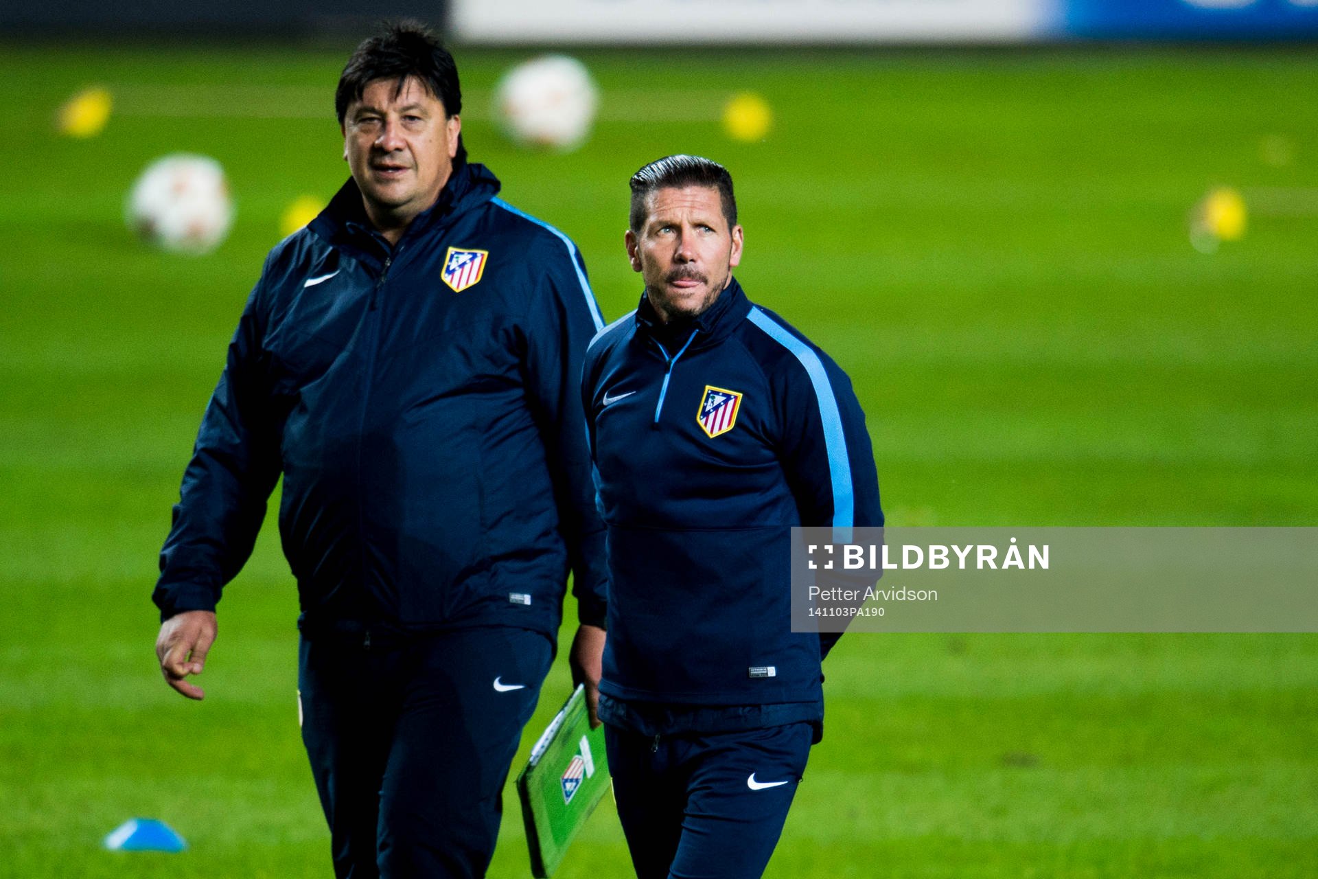 Atletico Madrids assisterande tränare German Burgos och