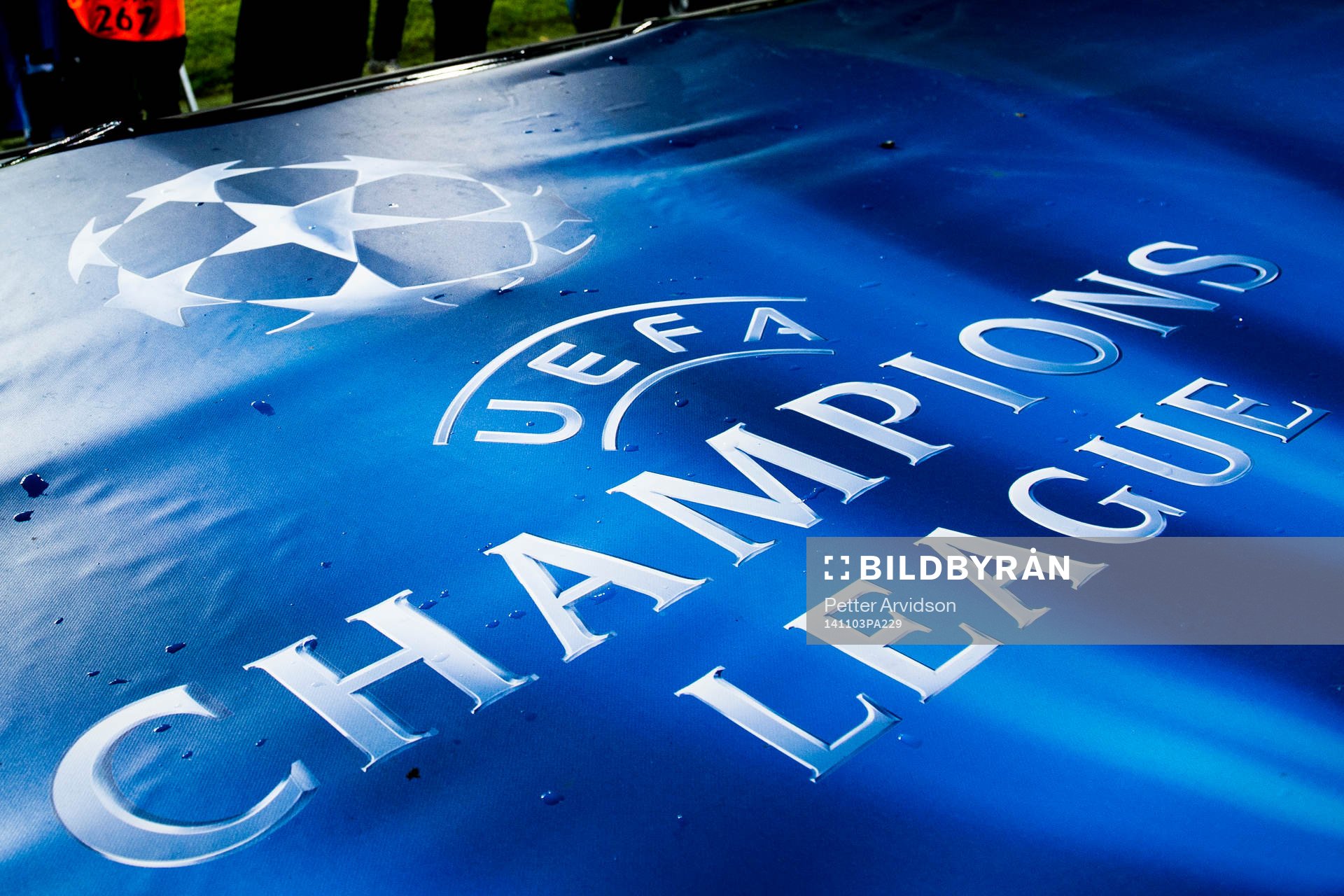Champions League skylt
