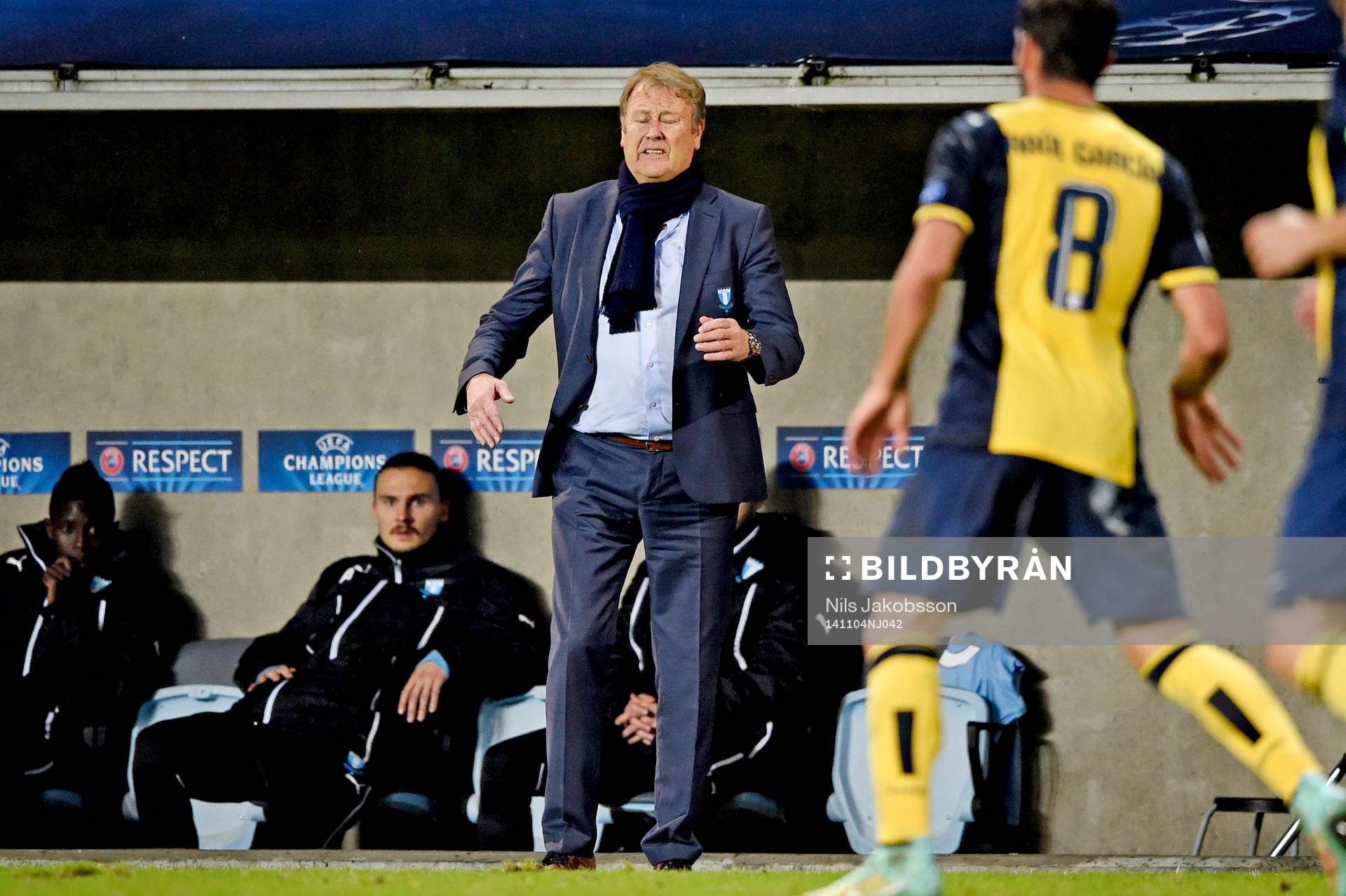 s tränare Åge Hareide deppar