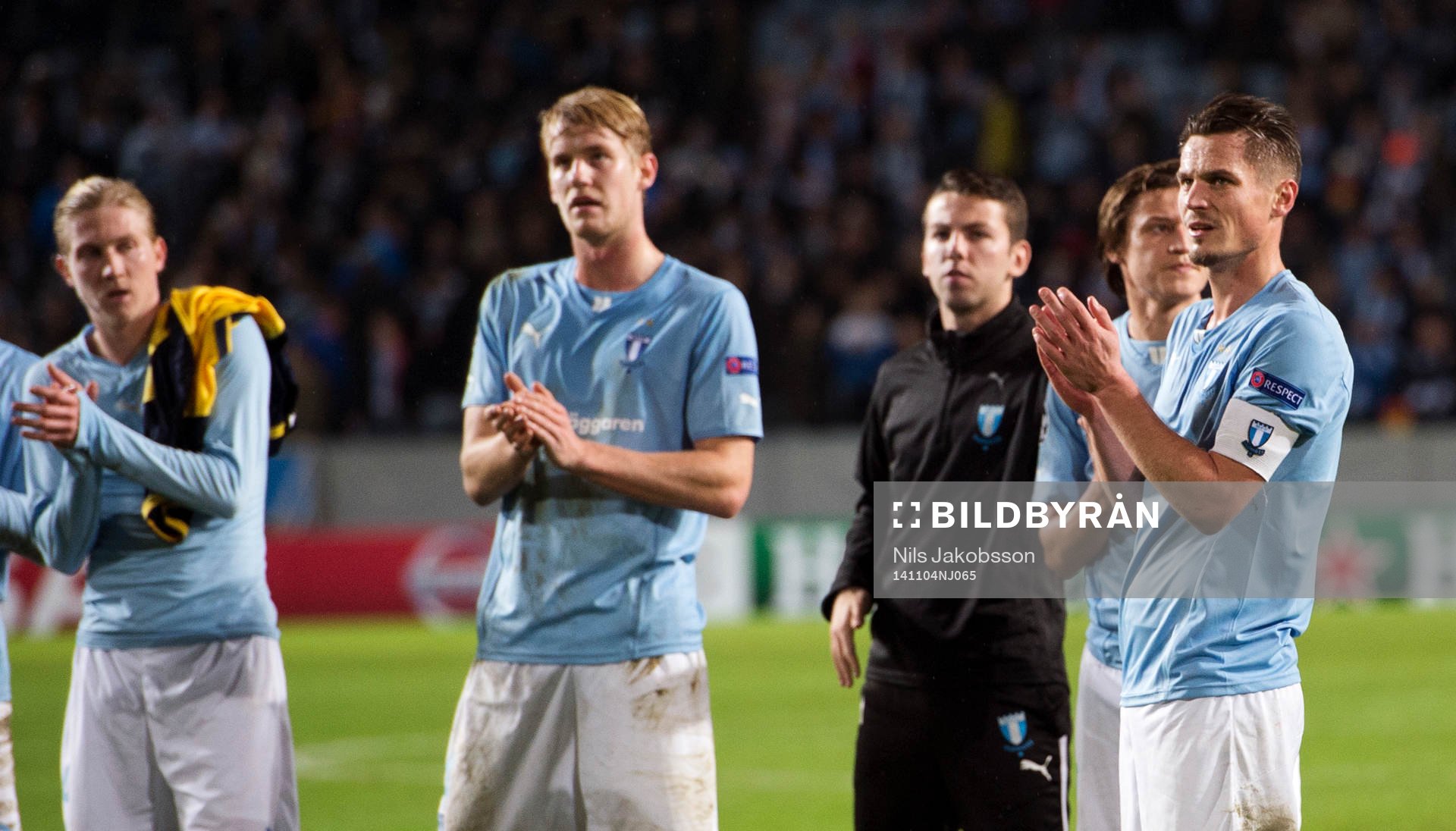 s Markus Rosenberg och Filip Helander tackar publiken