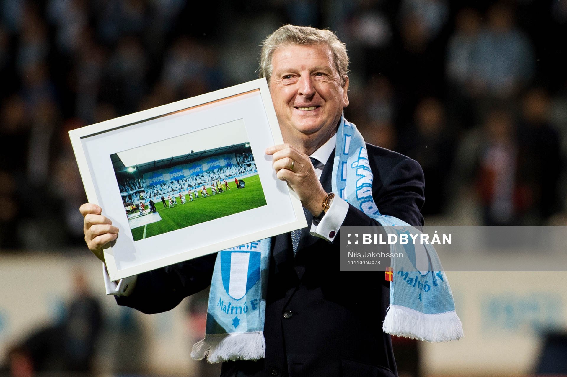 Roy Hodgson hyllas
