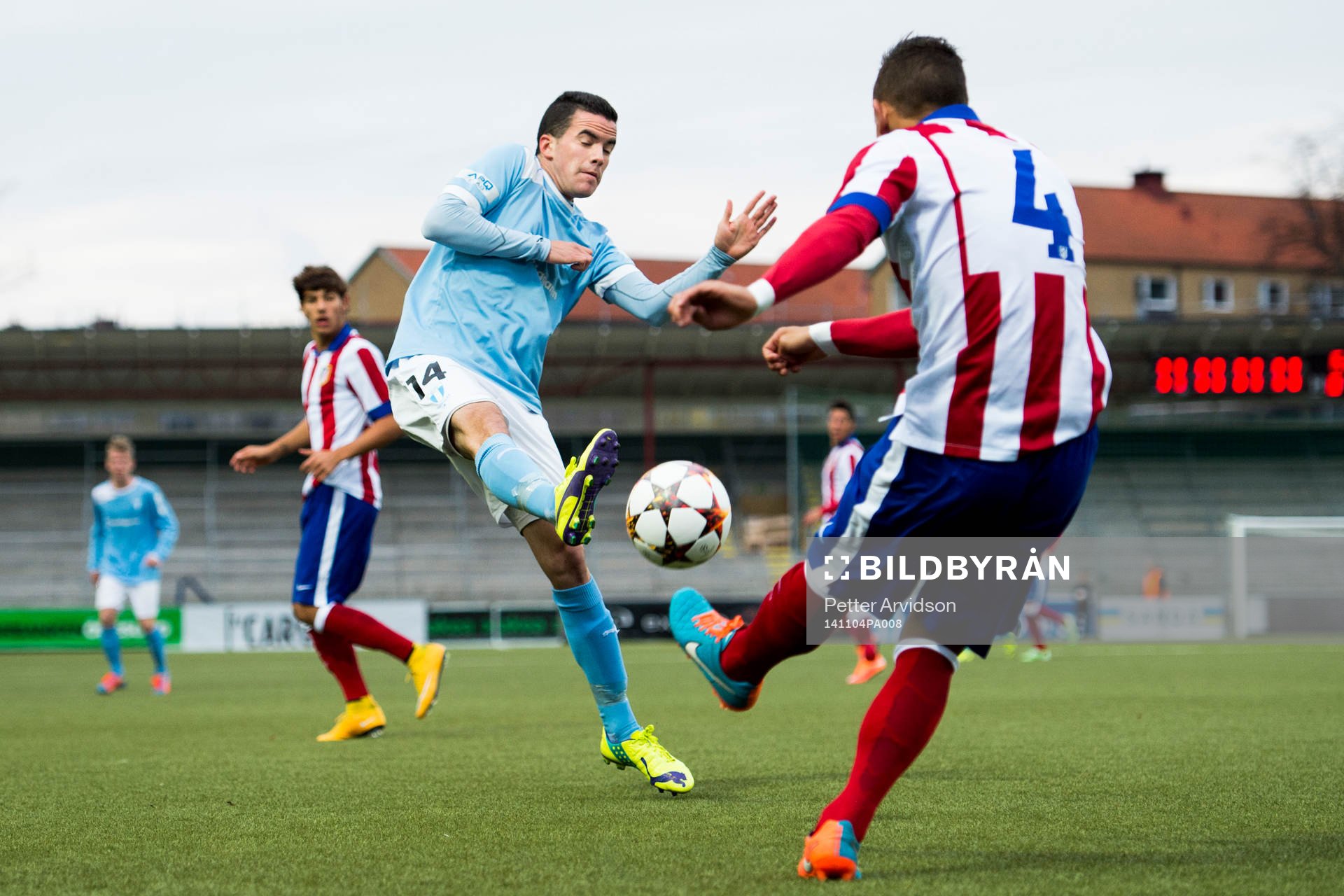 Malmö FFs Granit Stagova och Atlético Madrids Francois