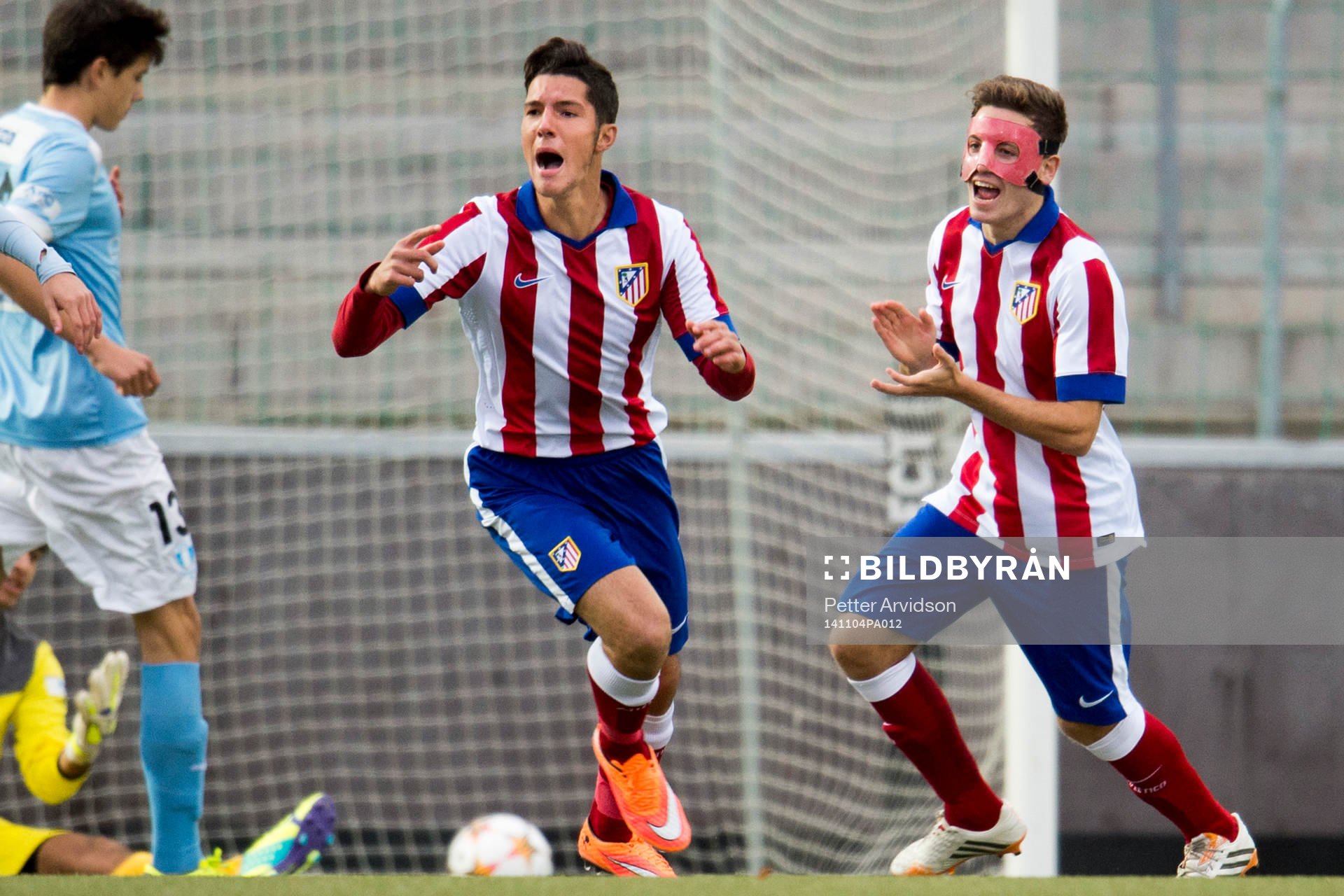 Atlético Madrids Antonio Morente Olivia Jose och Federico