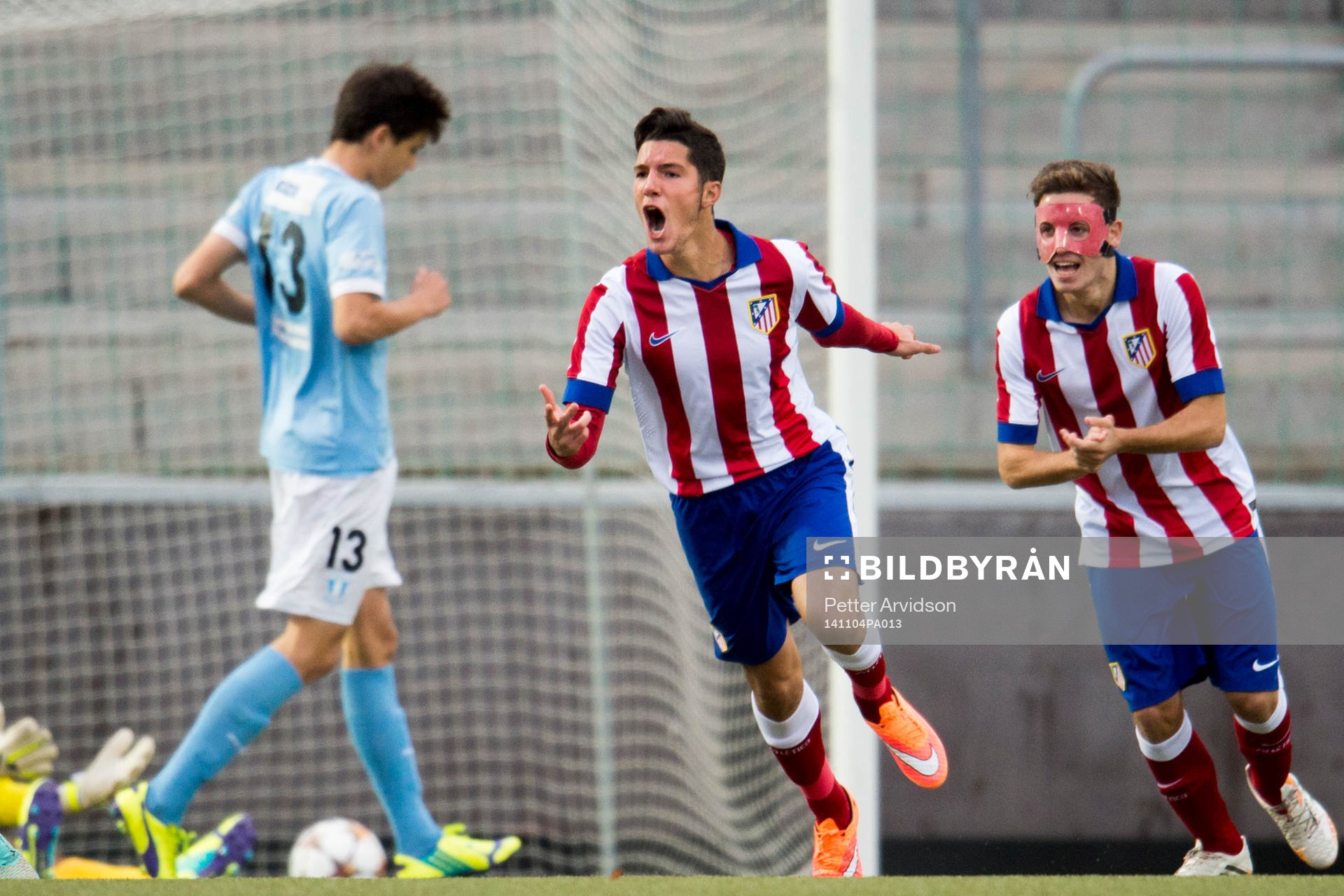 Atlético Madrids Antonio Morente Olivia Jose och Federico