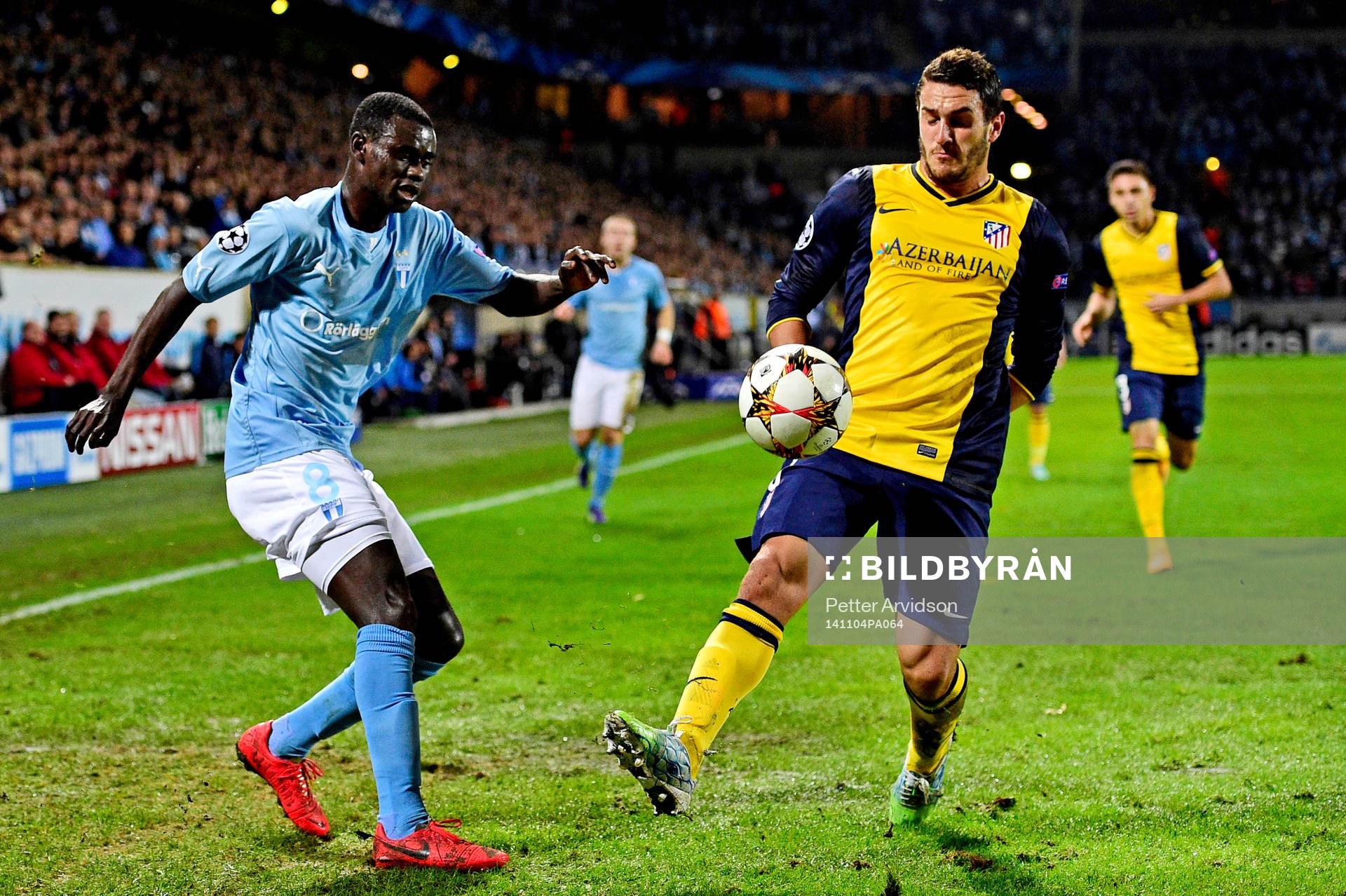 s Enock Kofi Adu och Atletico Madrids Koke