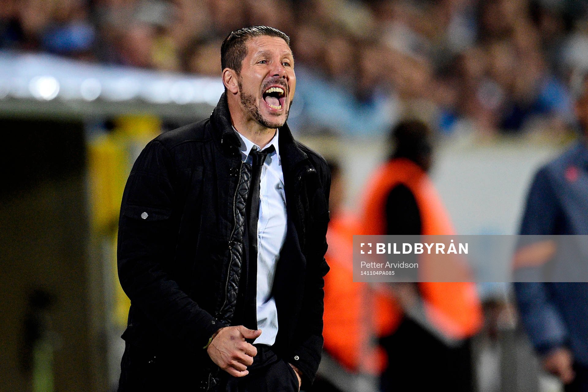 Atletico Madrids tränare Diego Simeone skriker