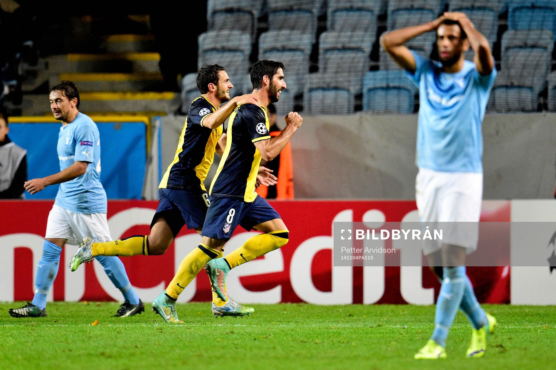 Atletico Madrids Raul Garcia jublar