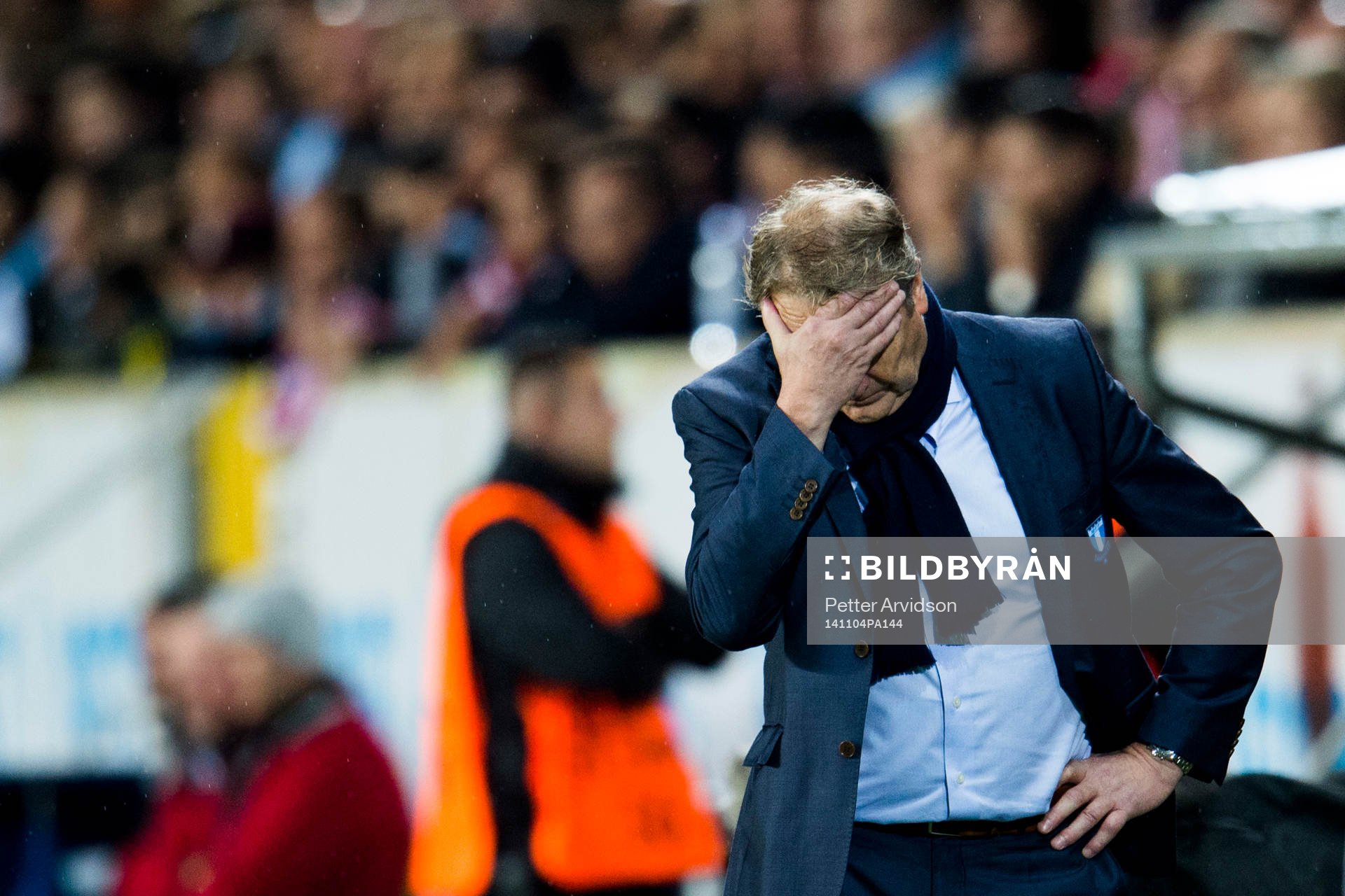 s tränare Åge Hareide deppar