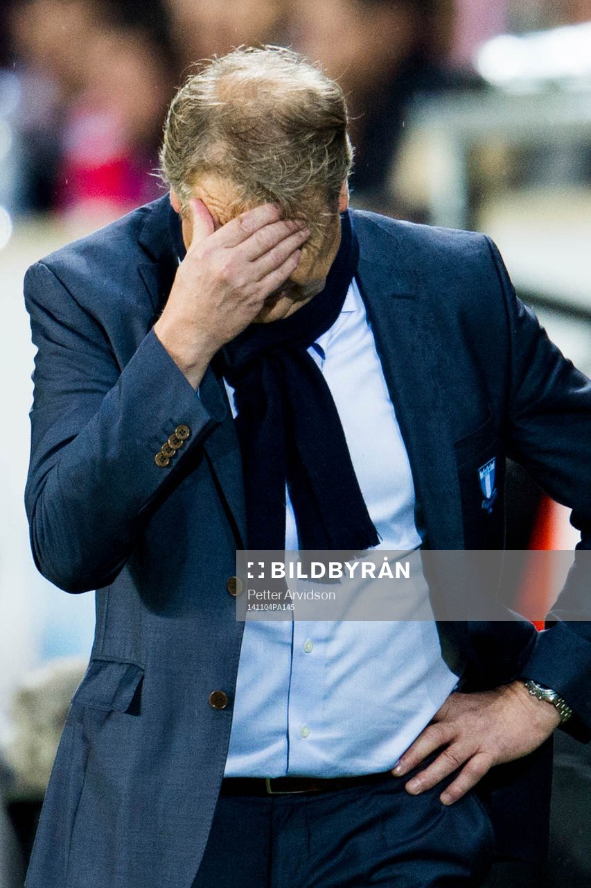 s tränare Åge Hareide deppar