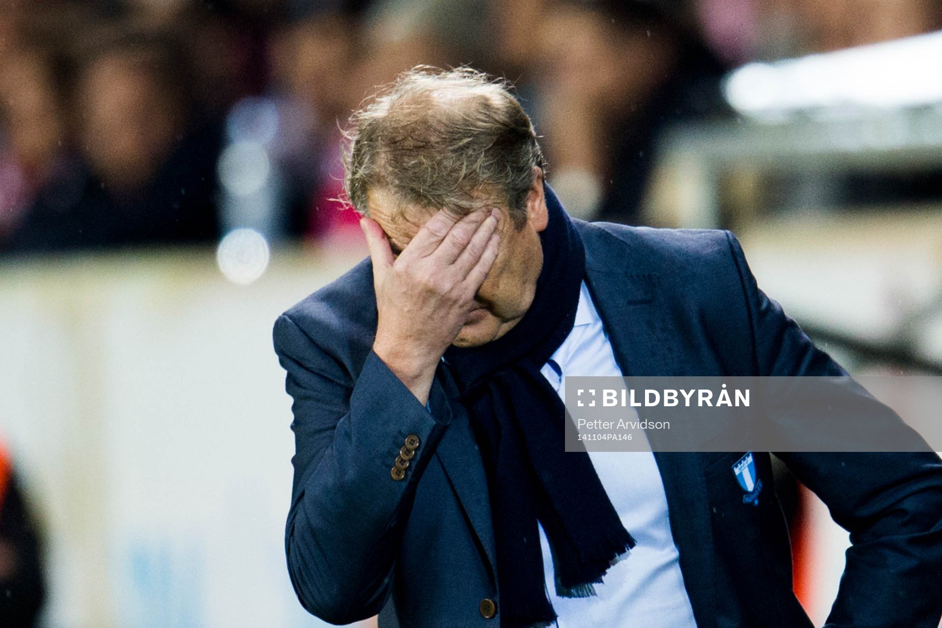 s tränare Åge Hareide deppar