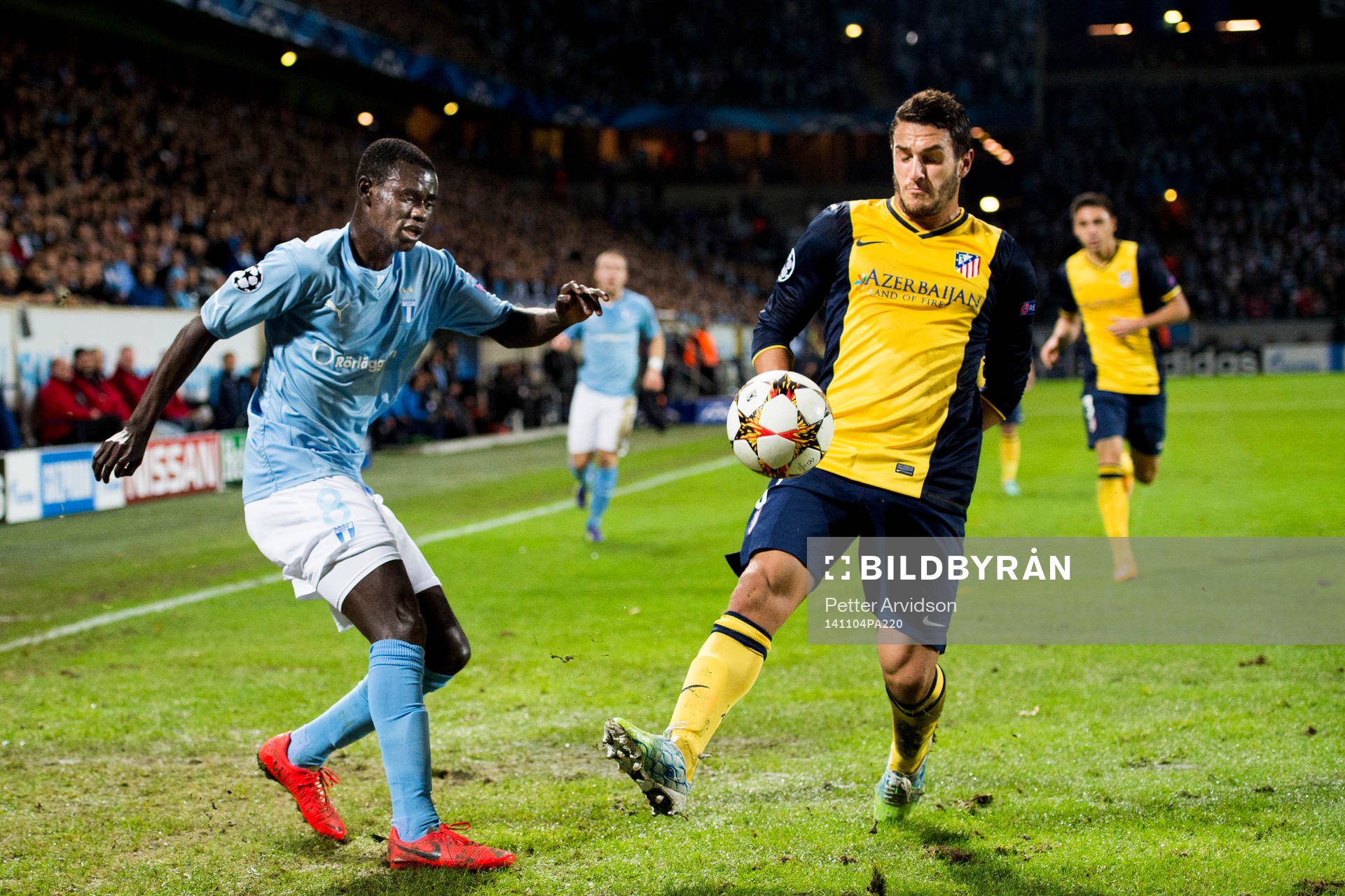 s Enock Kofi Adu och Atletico Madrids Koke