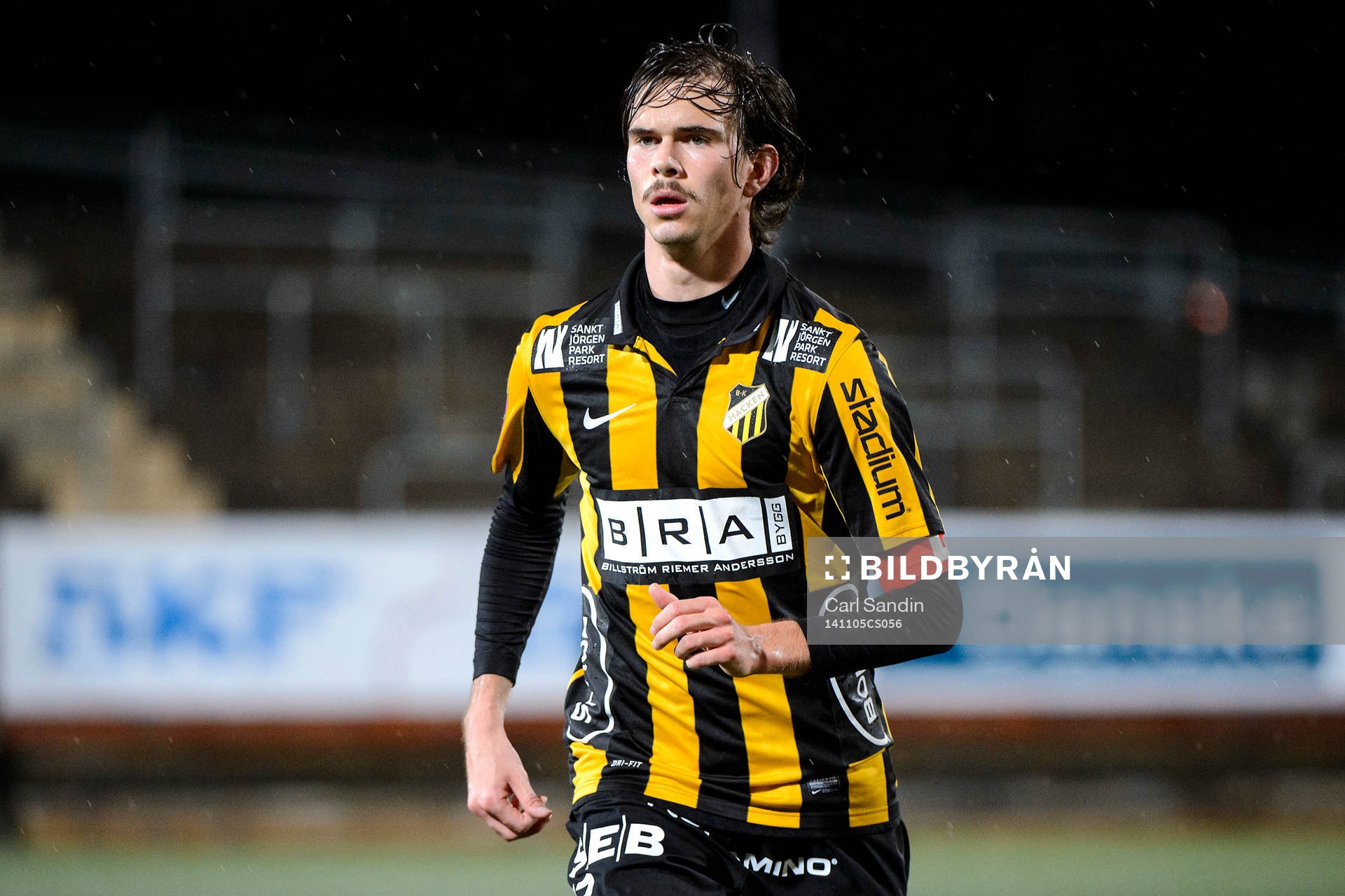 Häckens Sebastian Ohlsson under sm-finalen i fotboll för U21 mellan Häcken och Mjällby den 5 november 2014 i Göteborg.