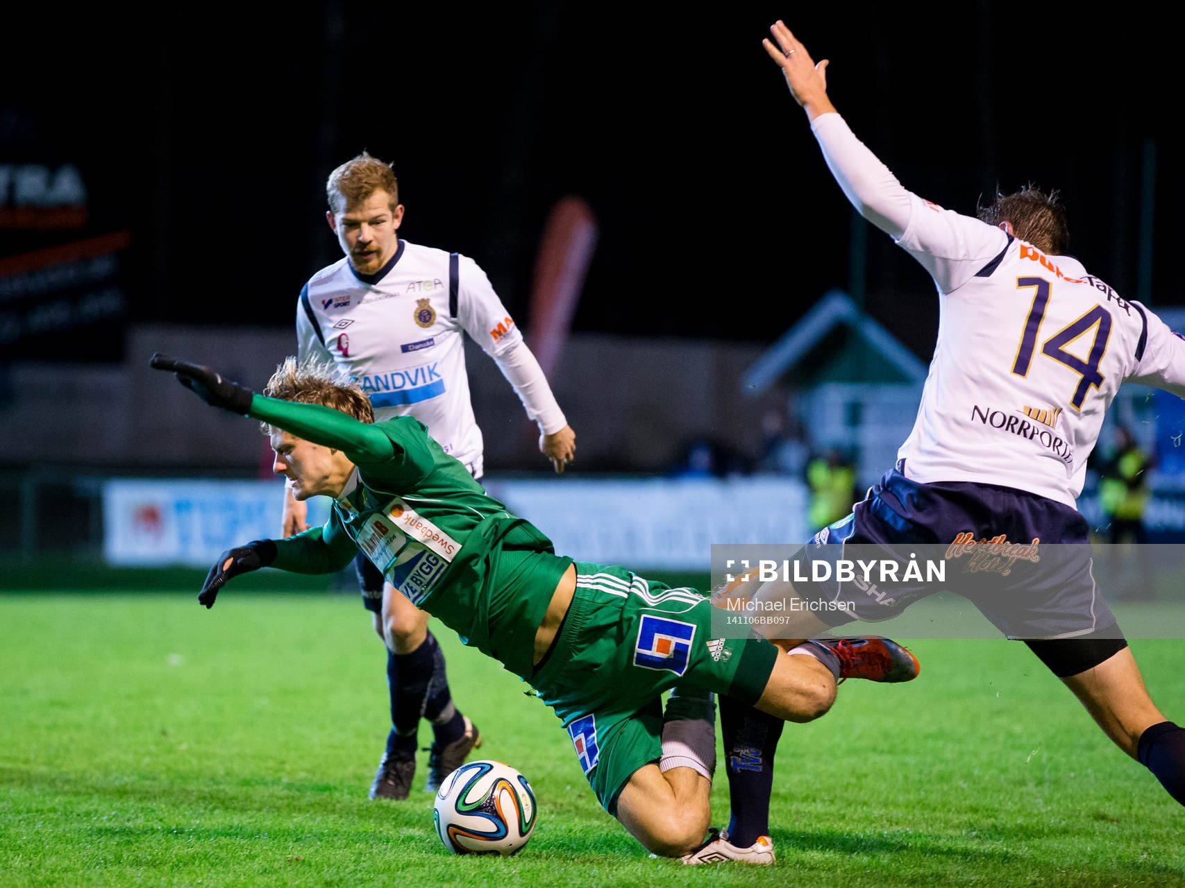 Ljungskiles Jakob Olsson faller