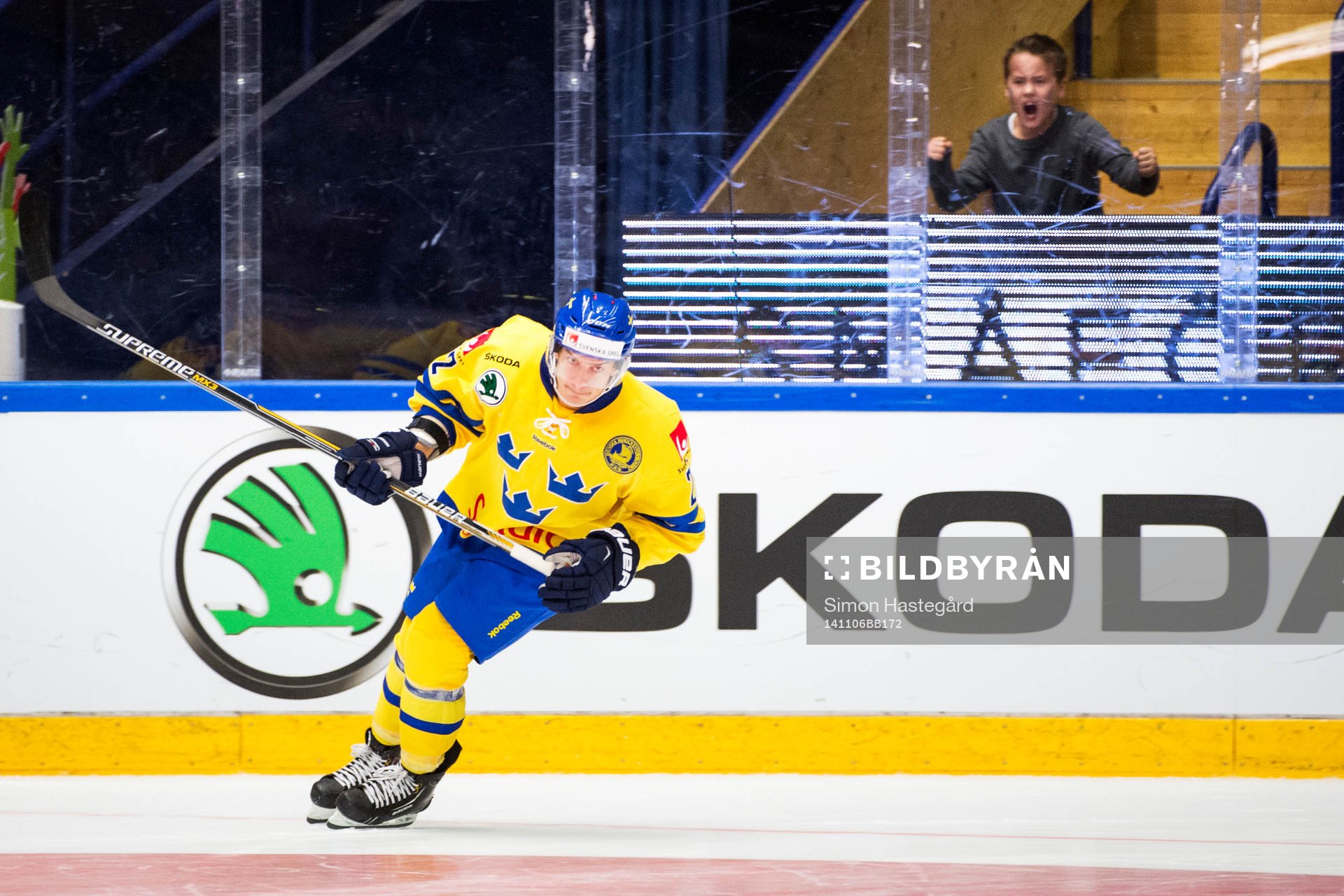 Sveriges Andre Petersson jublar