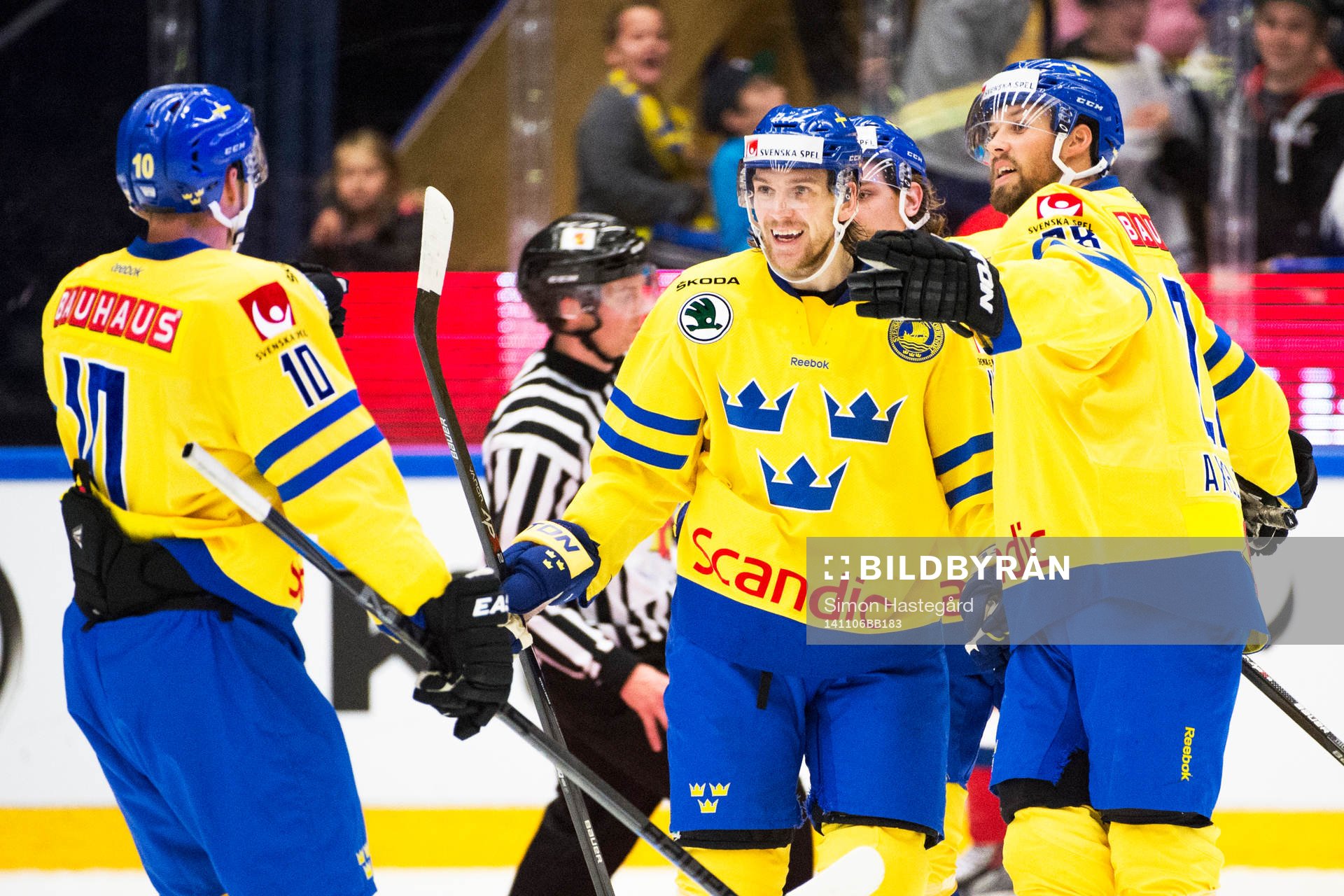 Sveriges Johan Fransson, Tom Wandell och Dick Axelsson