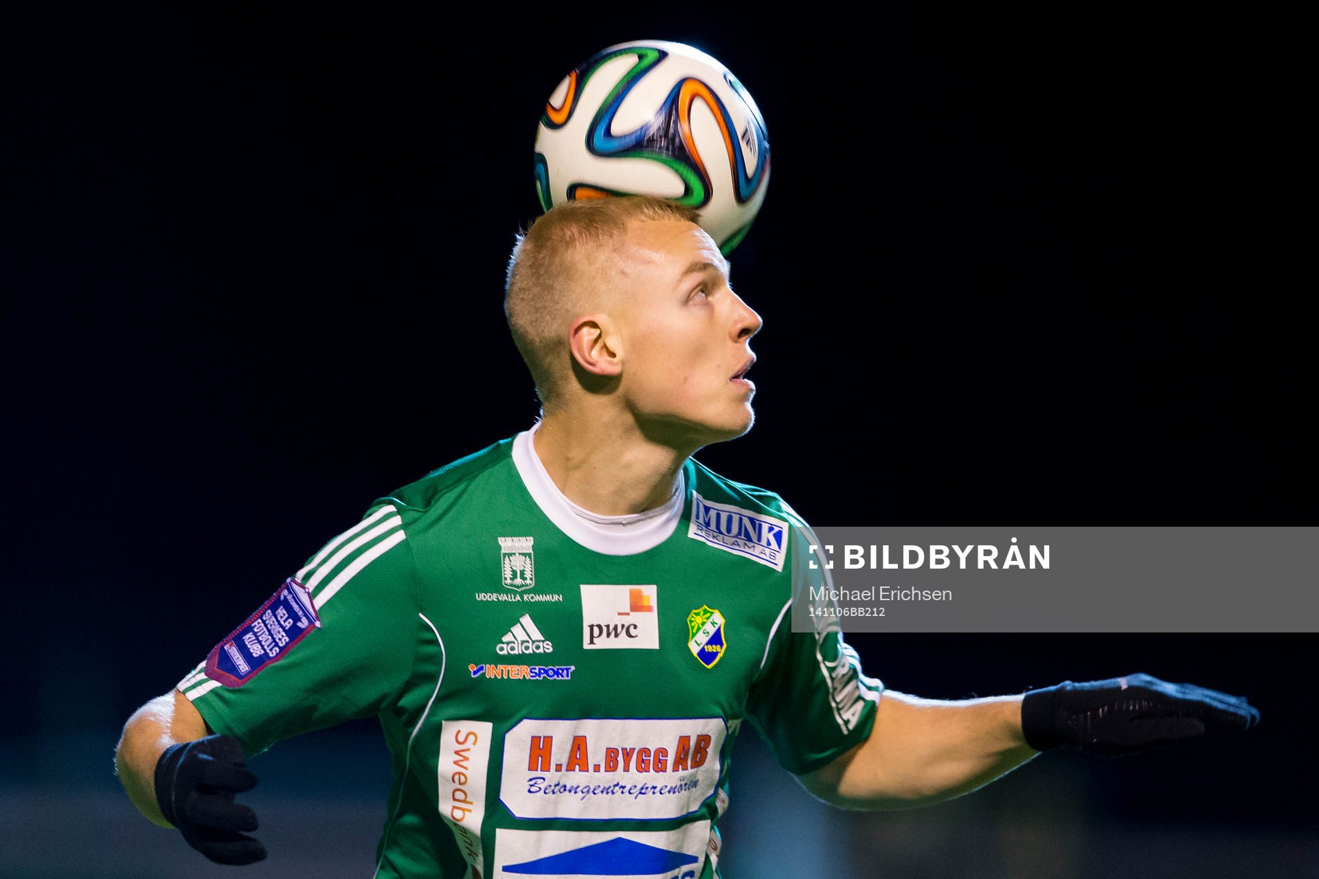 Ljungskiles Petter Björlund nickar
