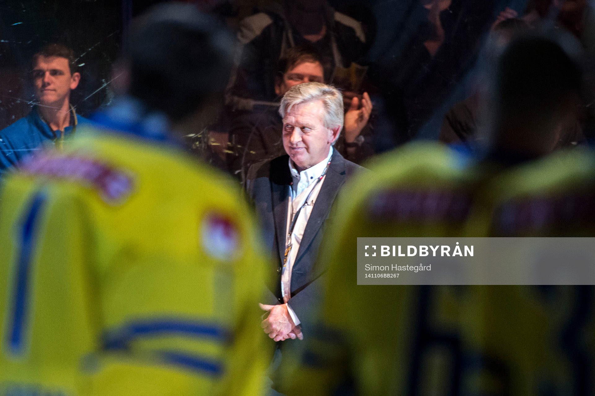 Leksands tidigare spelare Mats Åhlberg hyllas före