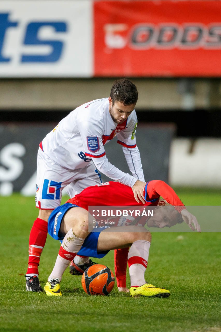 Assyriskas Christoffer Eriksson och Örgrytes Sebastian