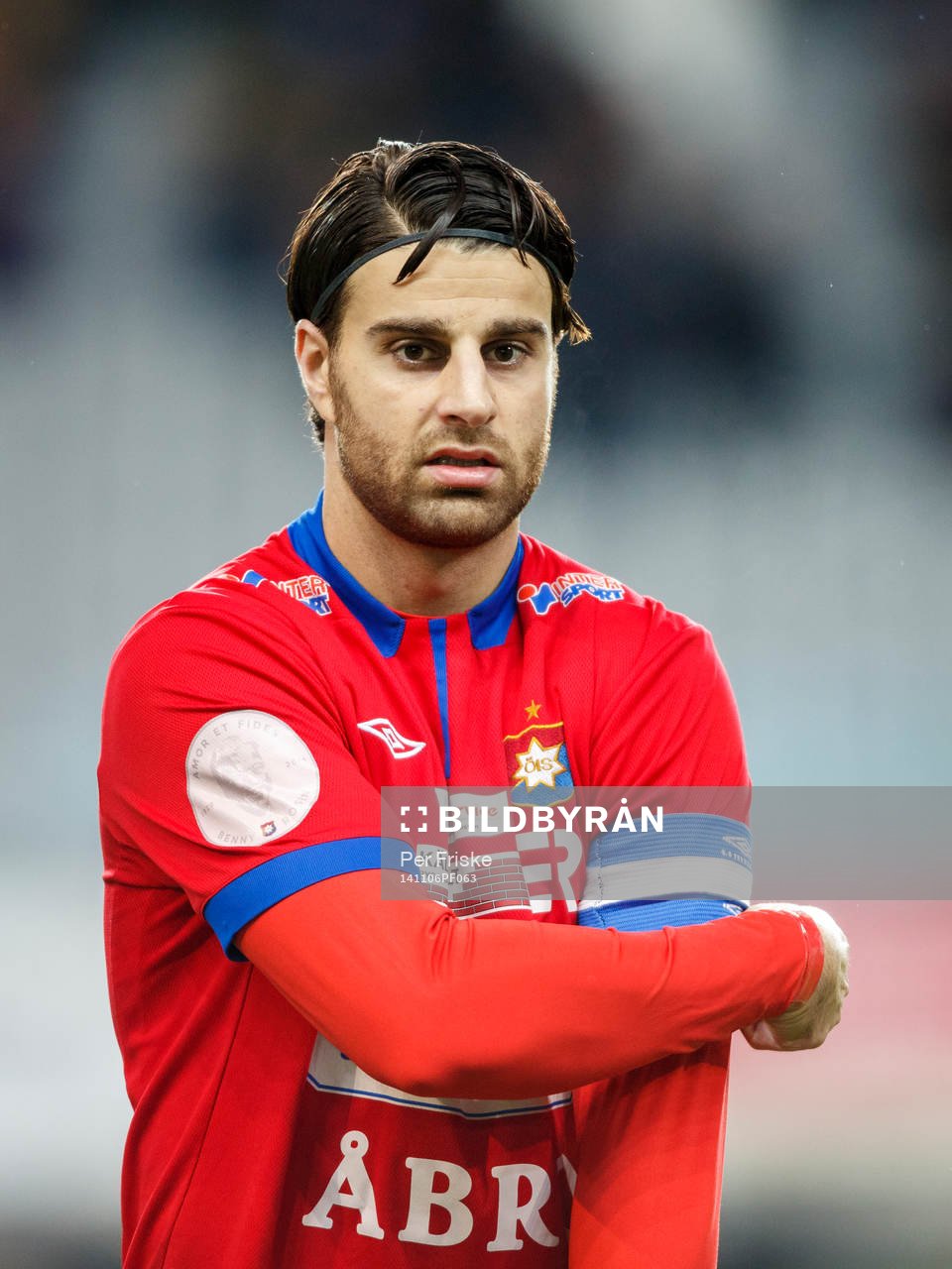 Örgrytes George Mourad under fotbollsmatchen i kvalet till Superettan mellan Örgryte och Assyriska den 6 november 2014 i Göteborg.