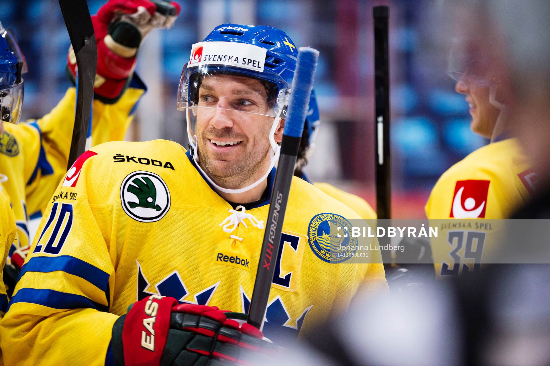 Sveriges Joel Lundqvist jublar