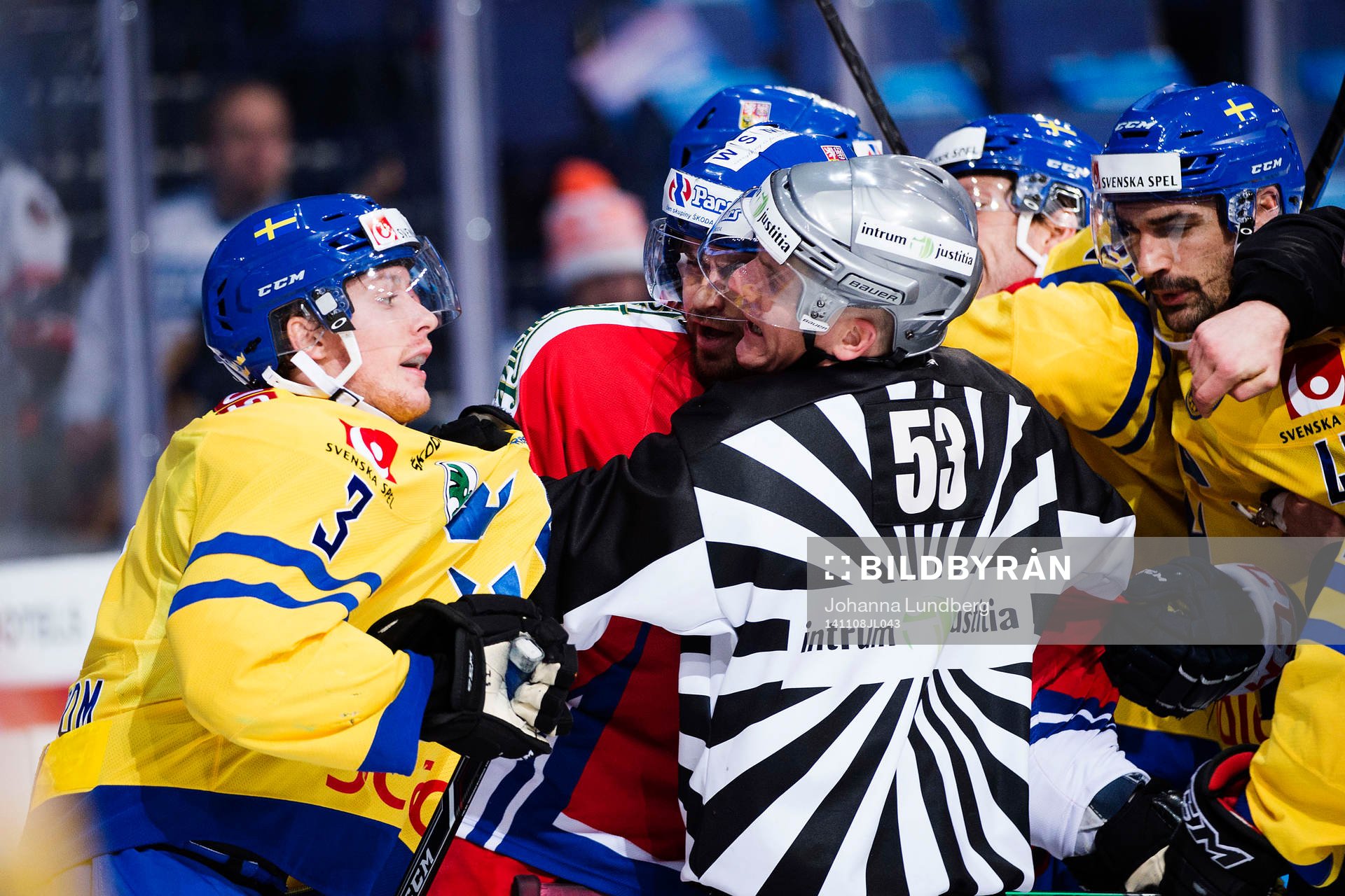Sveriges Niclas Burström i bråk med några Tjeckiska