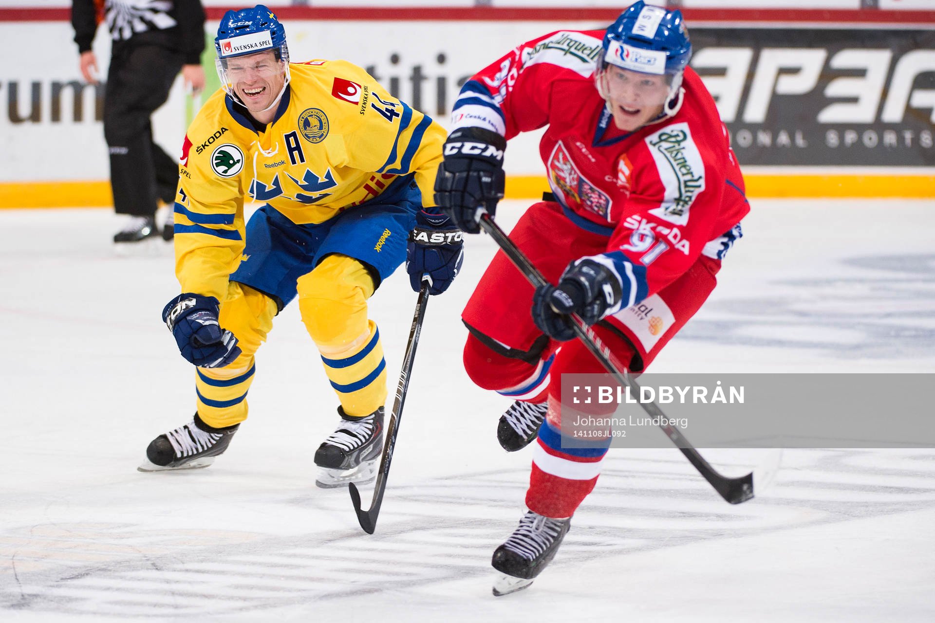 Sveriges Nicklas Danielsson och Tjeckiens Jakub Krejcik