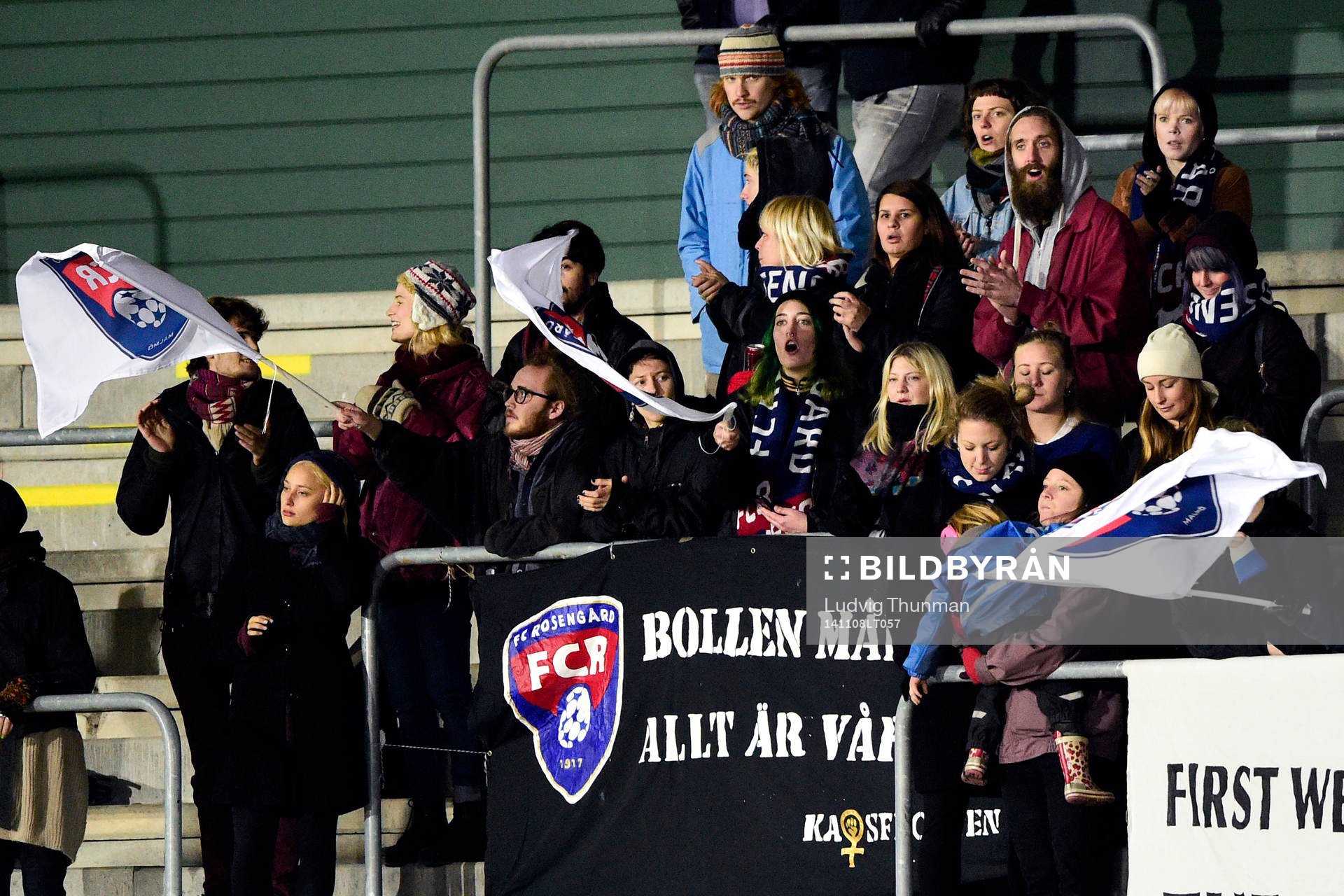 Rosengårds supportar firar
