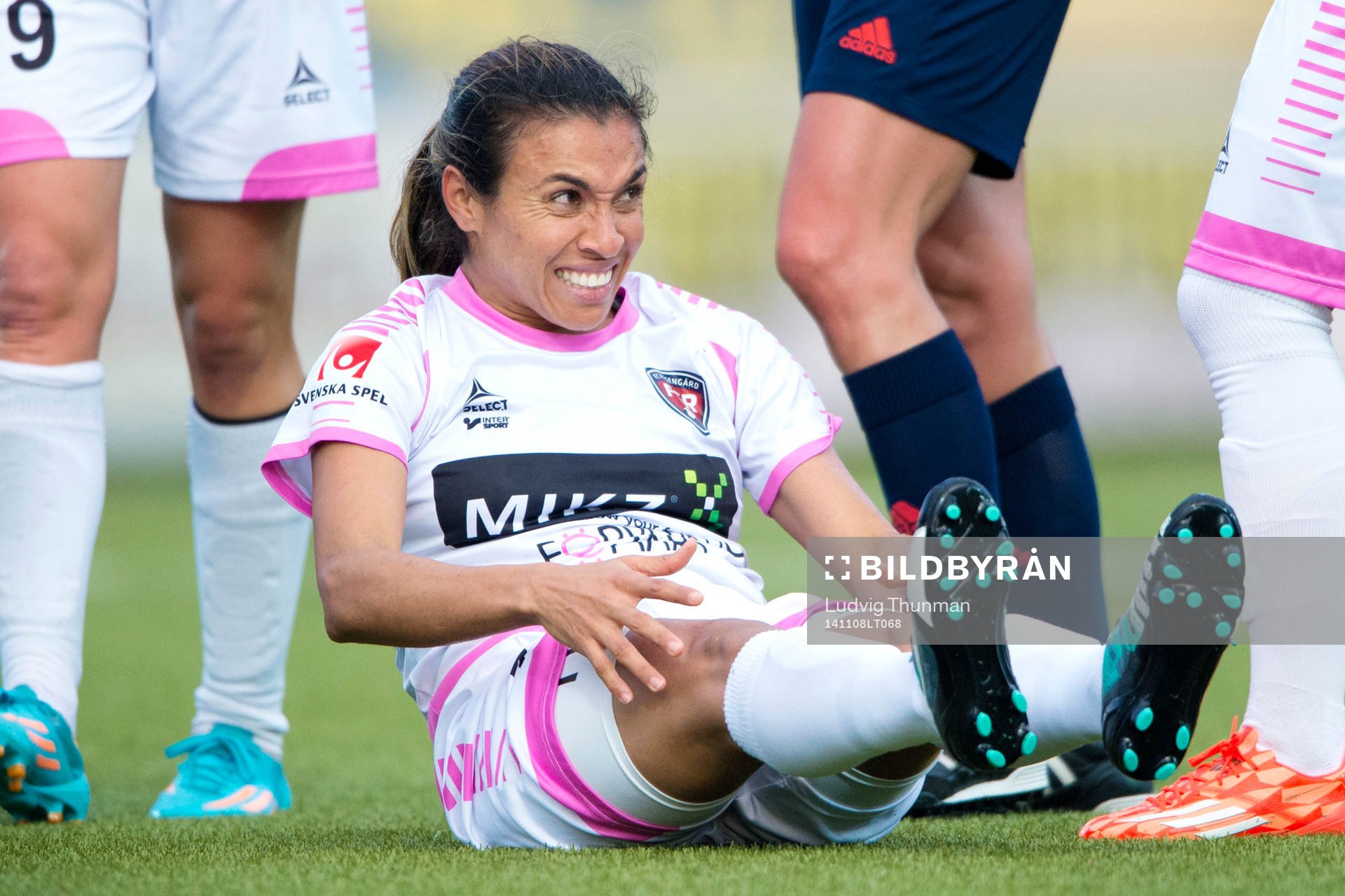 Rosengårds Marta Viera Da Silva grimaserar