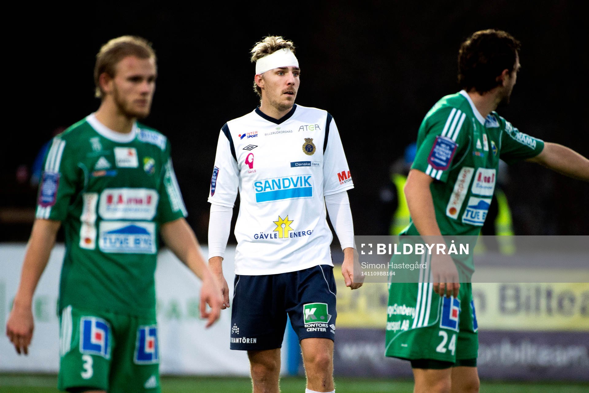 Gefles Johan Oremo med med bandage