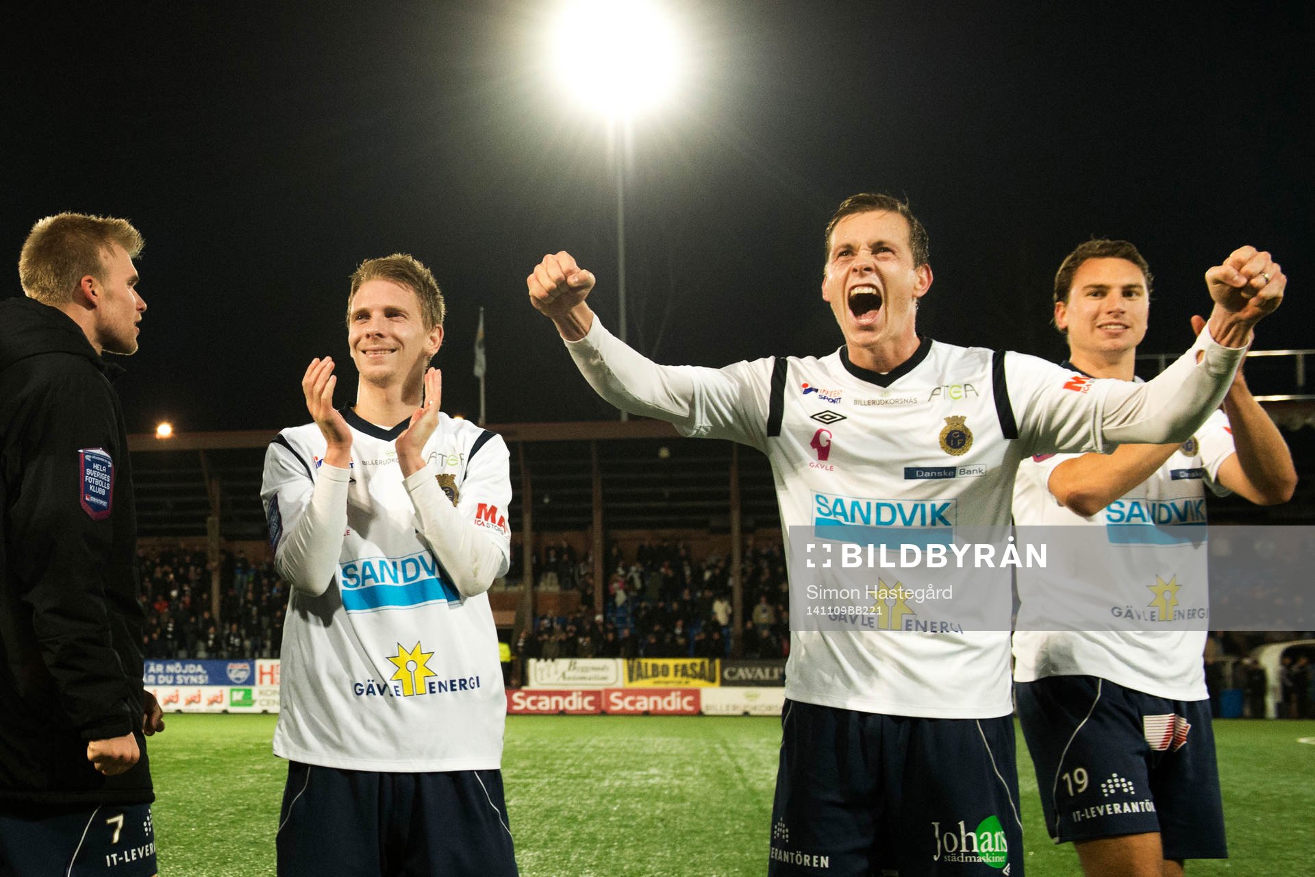 Gefles  Johan Bertilsson, Jens Portin och Marcus Hansson