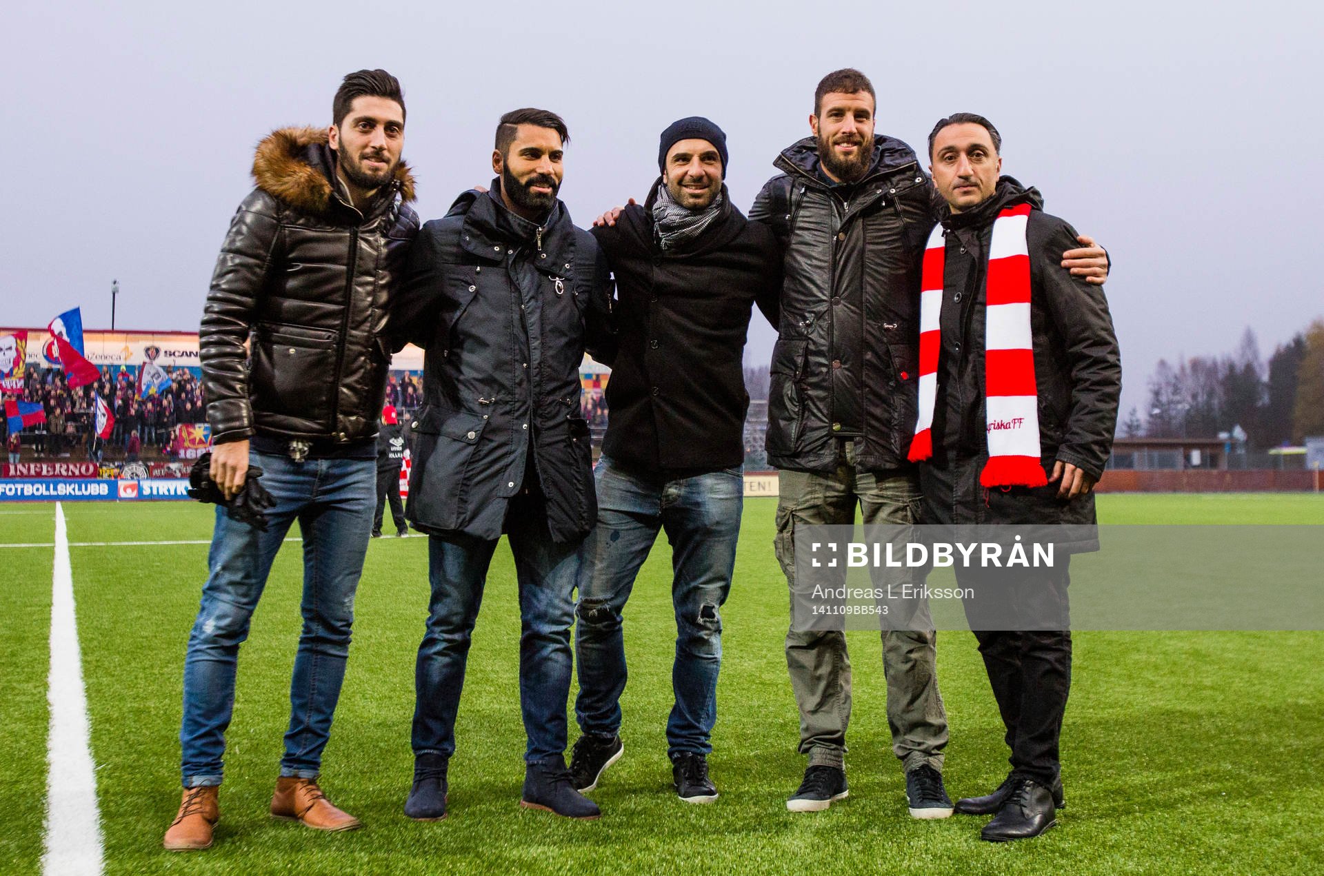 Hammarbys spelare Nahir Besara, Stefan Batan, Kennedy