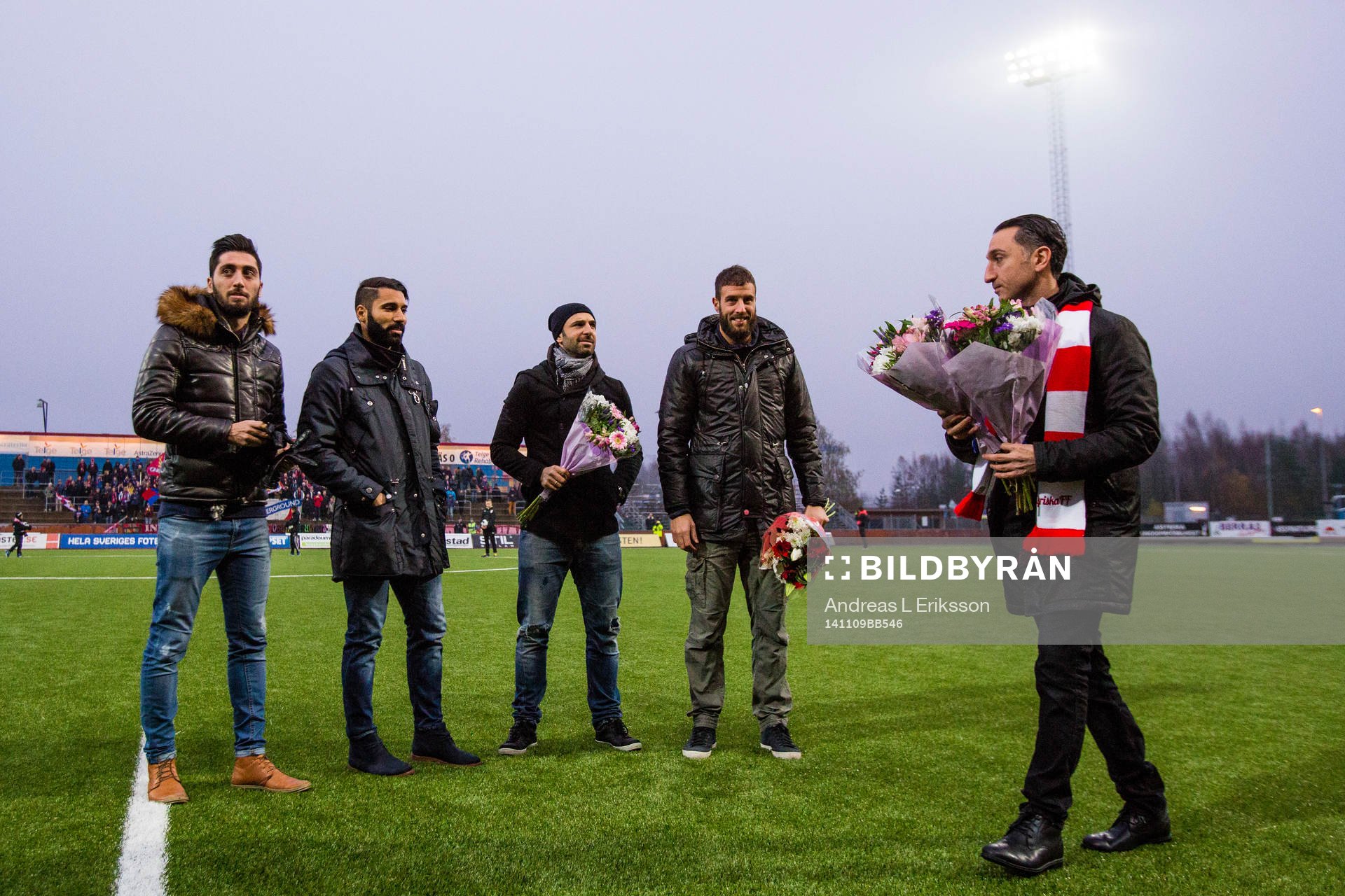 Hammarbys spelare Nahir Besara, Stefan Batan, Kennedy