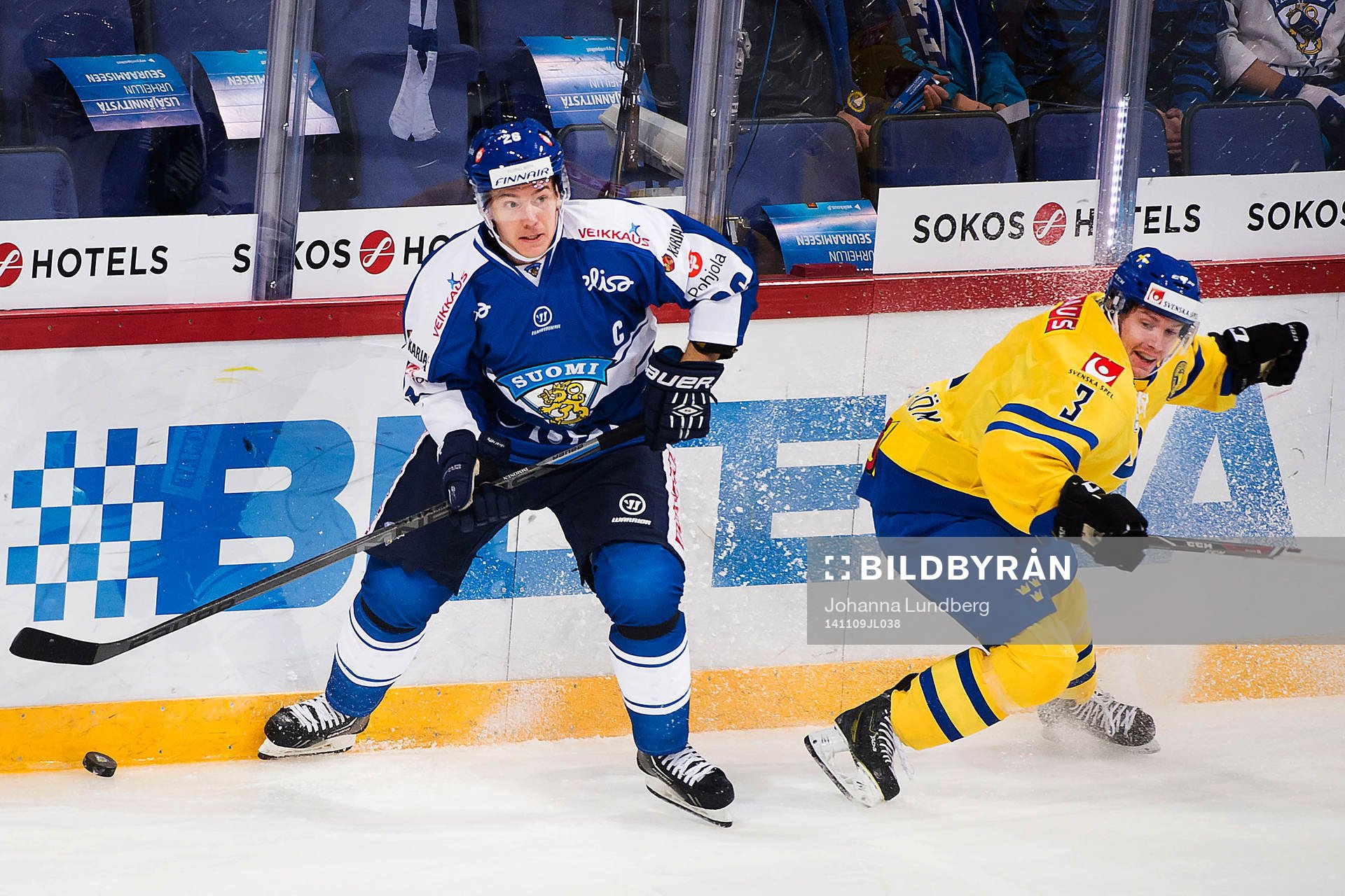 Finlands Jarkko Immonen och Sveriges Niclas Burström